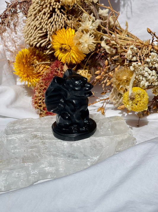 Black Obsidian Gargoyle