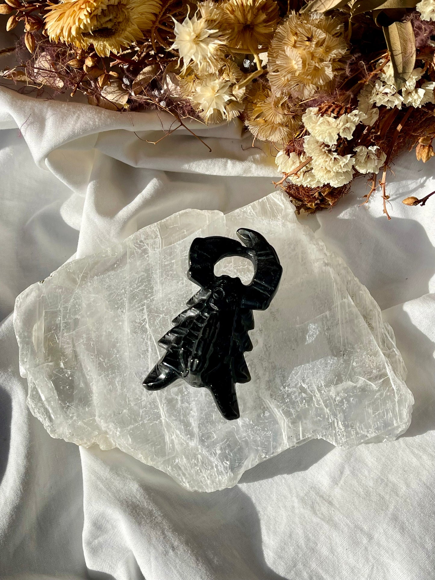 Black Obsidian Scorpian