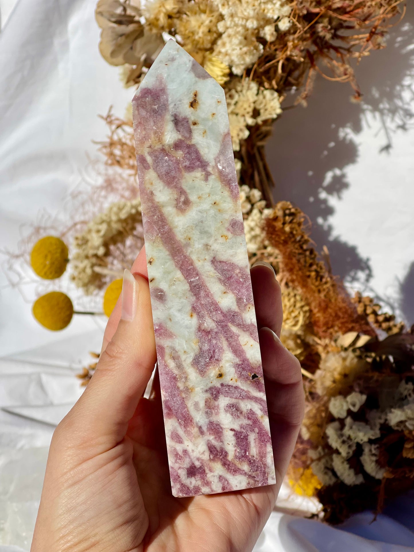 Pink Tourmaline Point #2