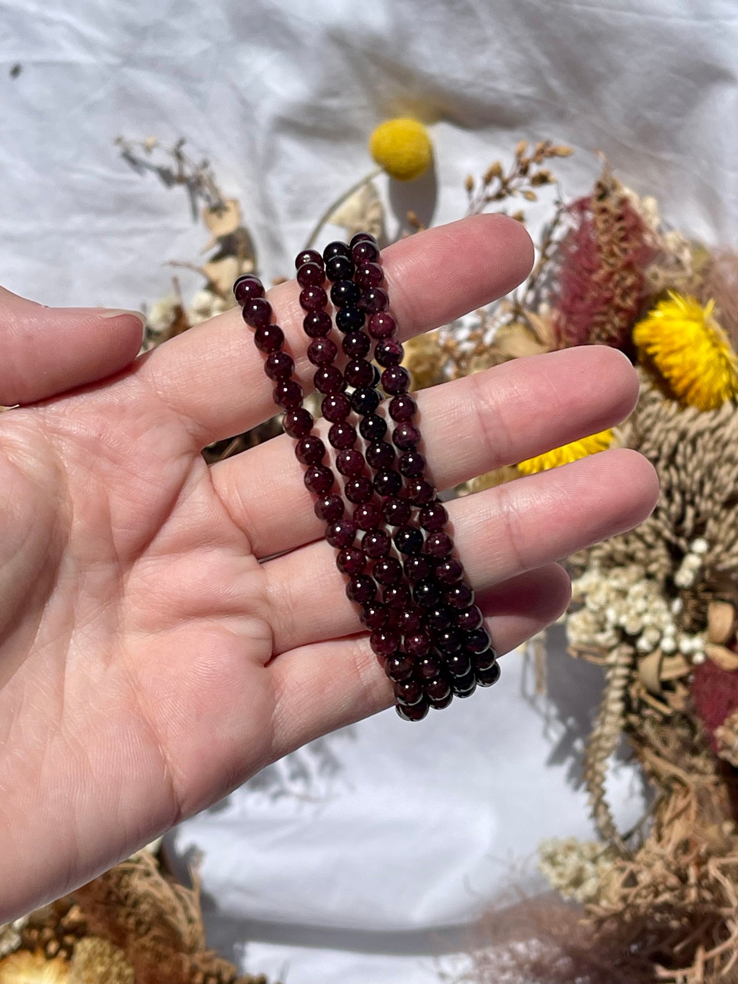 Garnet Bracelet | 5mm