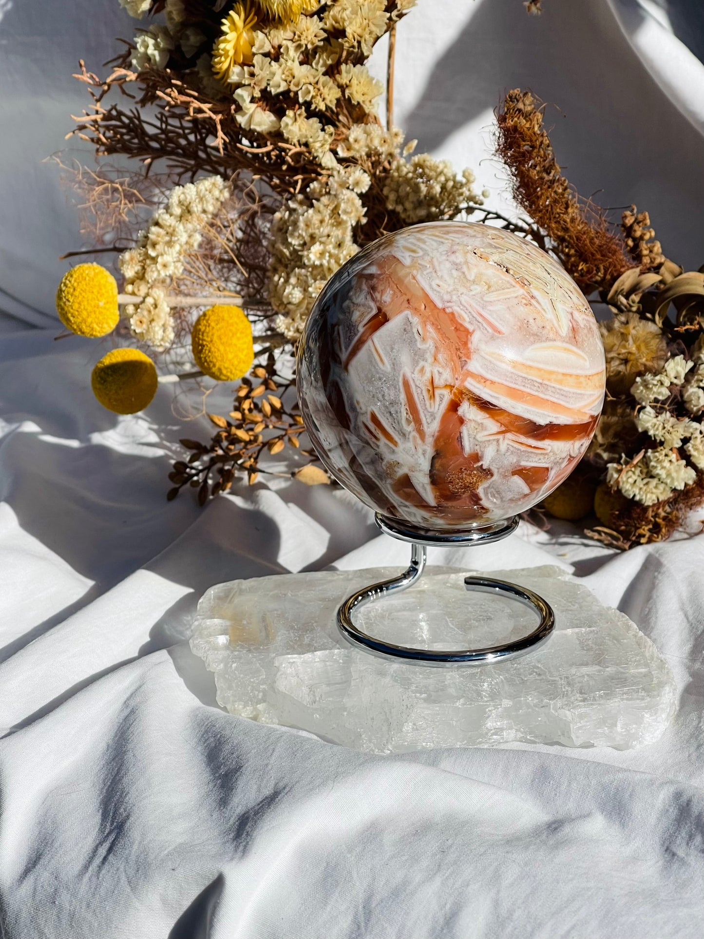 Agate & Quartz Sphere