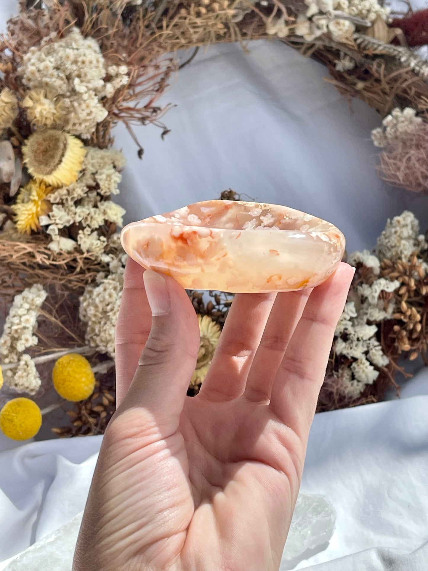 Flower Agate Dish #2