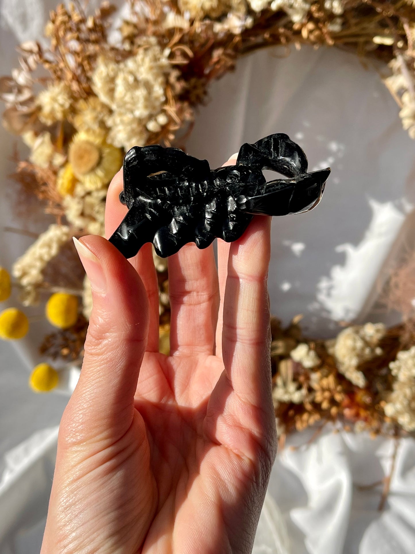 Black Obsidian Scorpian