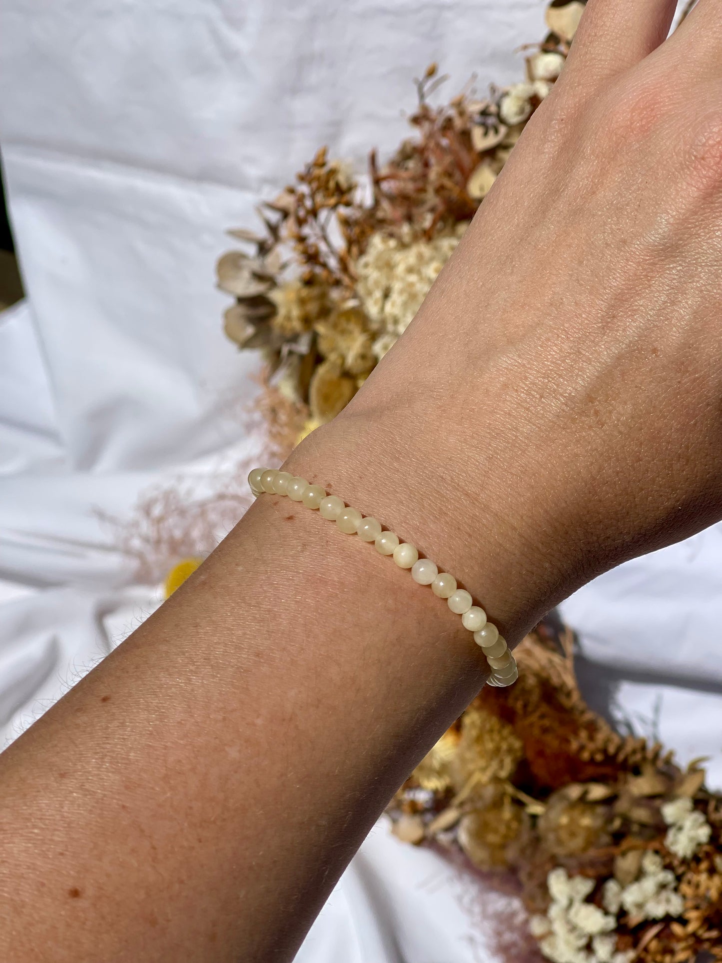 Yellow Calcite Bracelet | 4mm