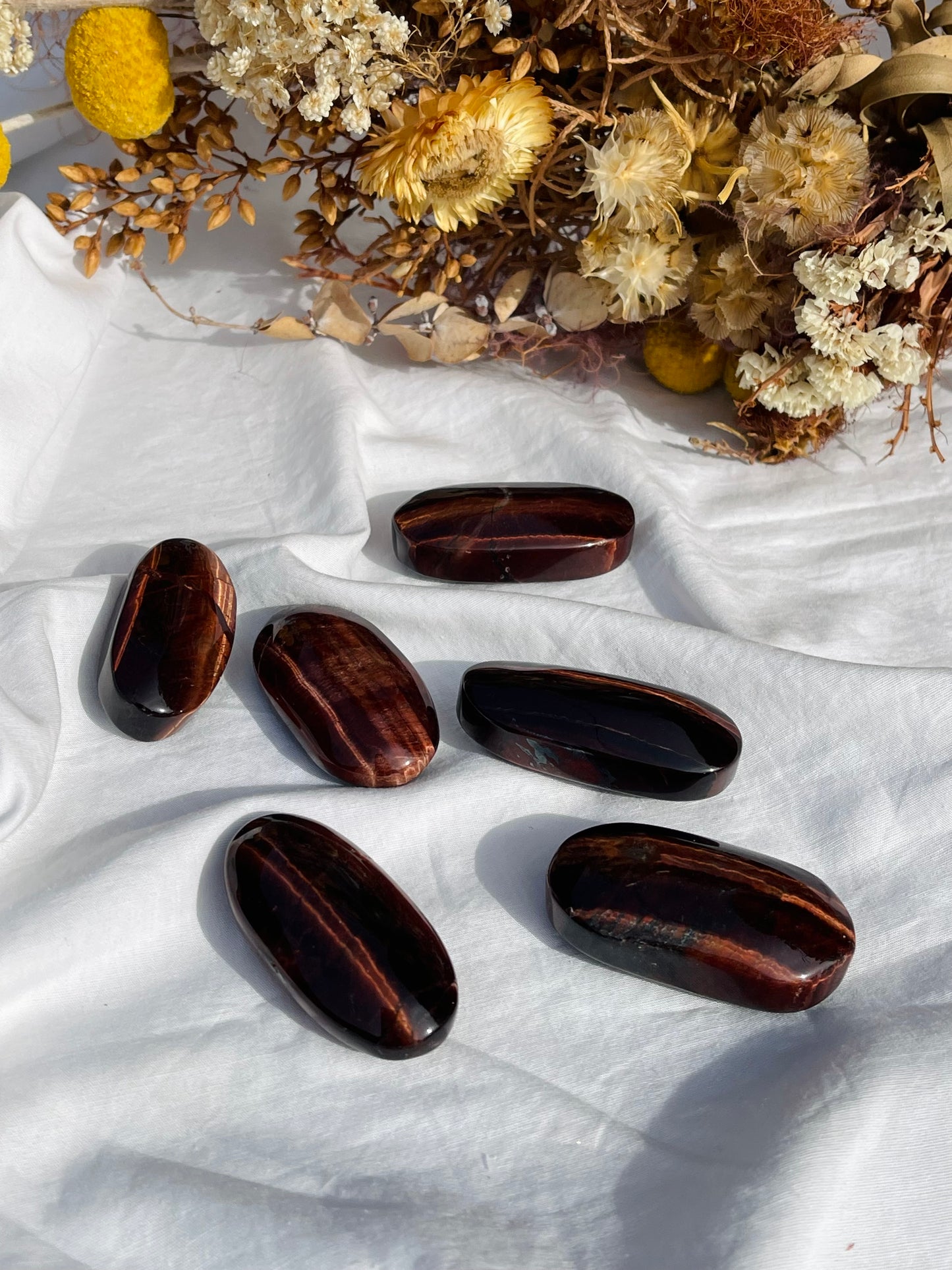 Red Tiger Eye Palmstone | Small