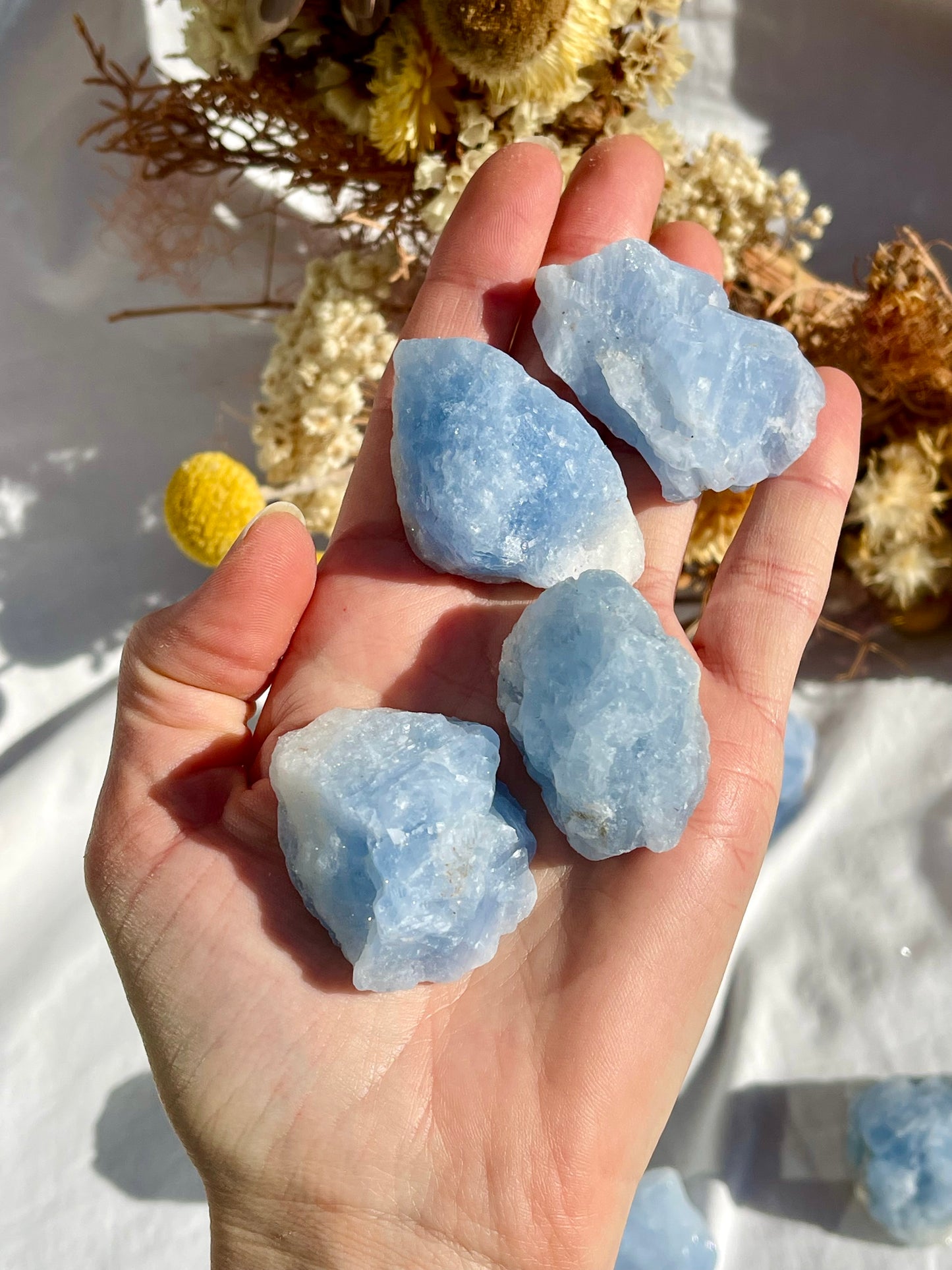 Blue Calcite Raw