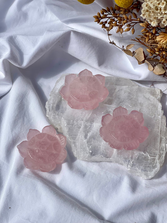 Rose Quartz Lotus