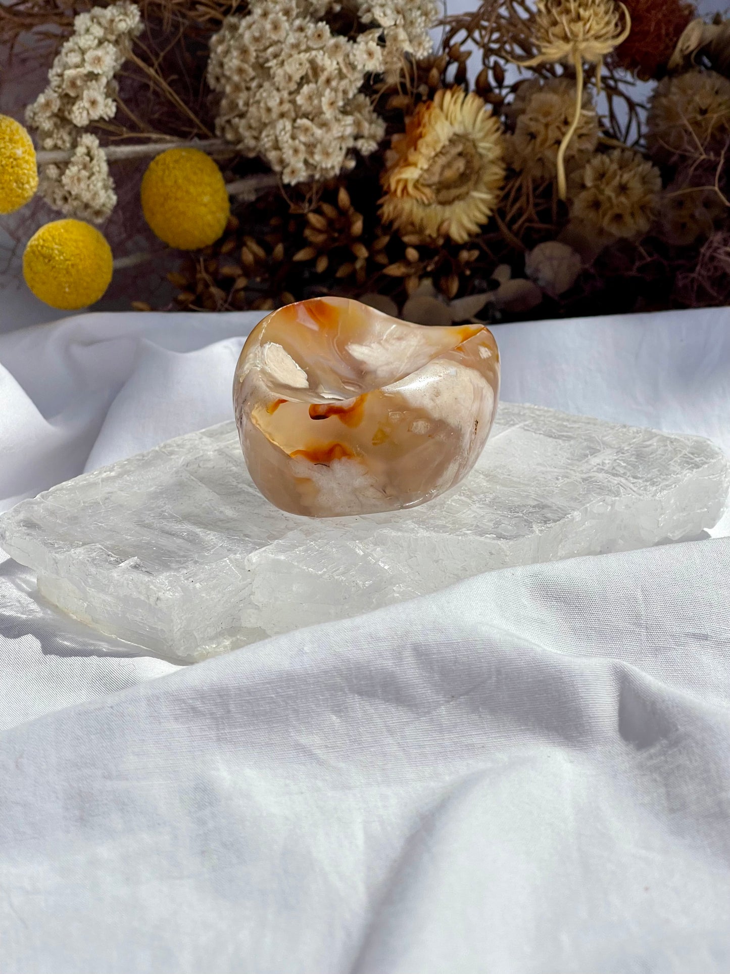 Flower Agate Dish #1