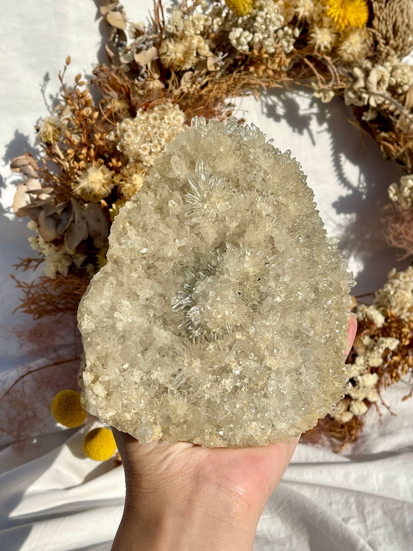 Chrysanthemum Quartz Cluster