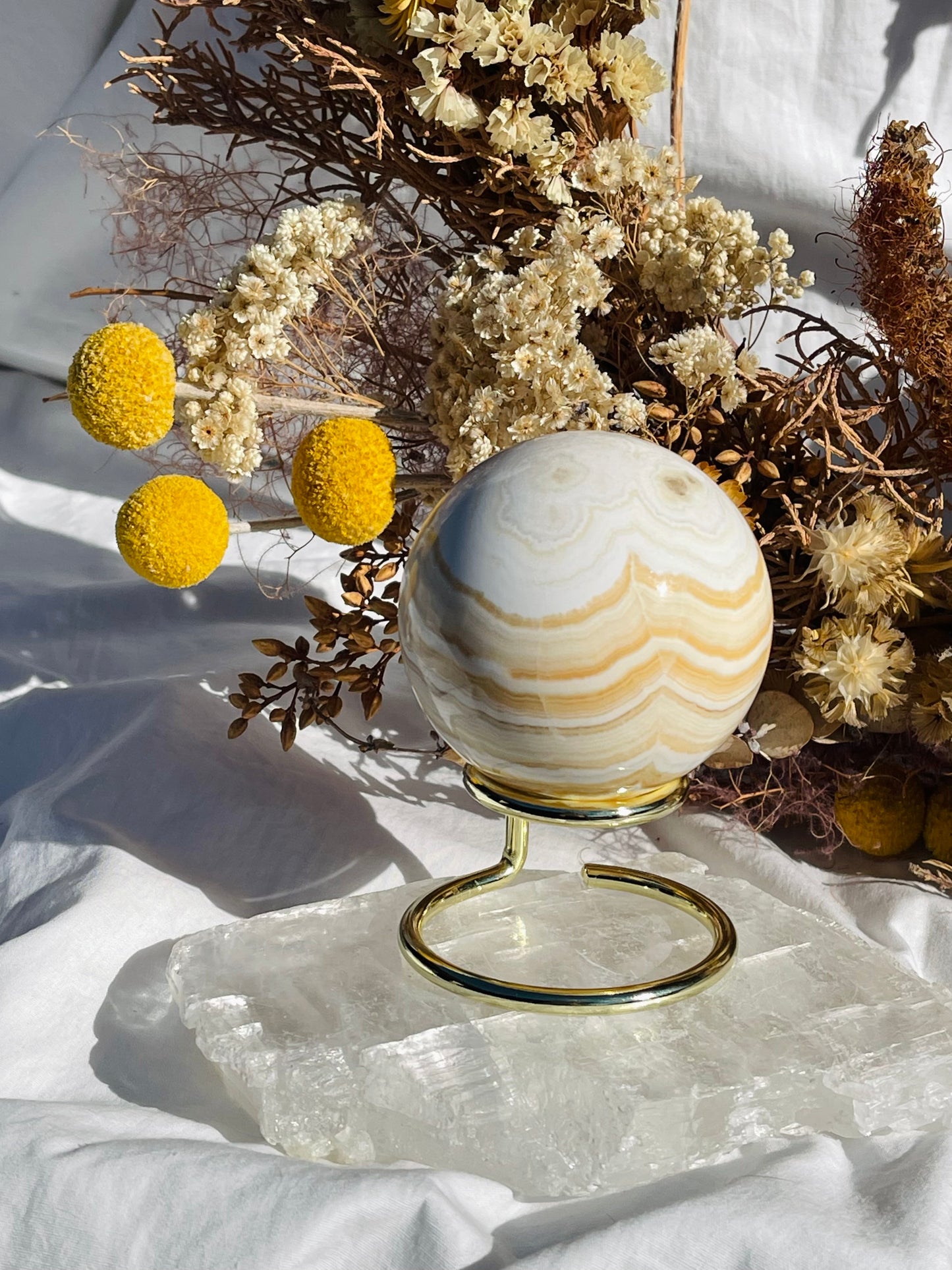 Orange Calcite Sphere