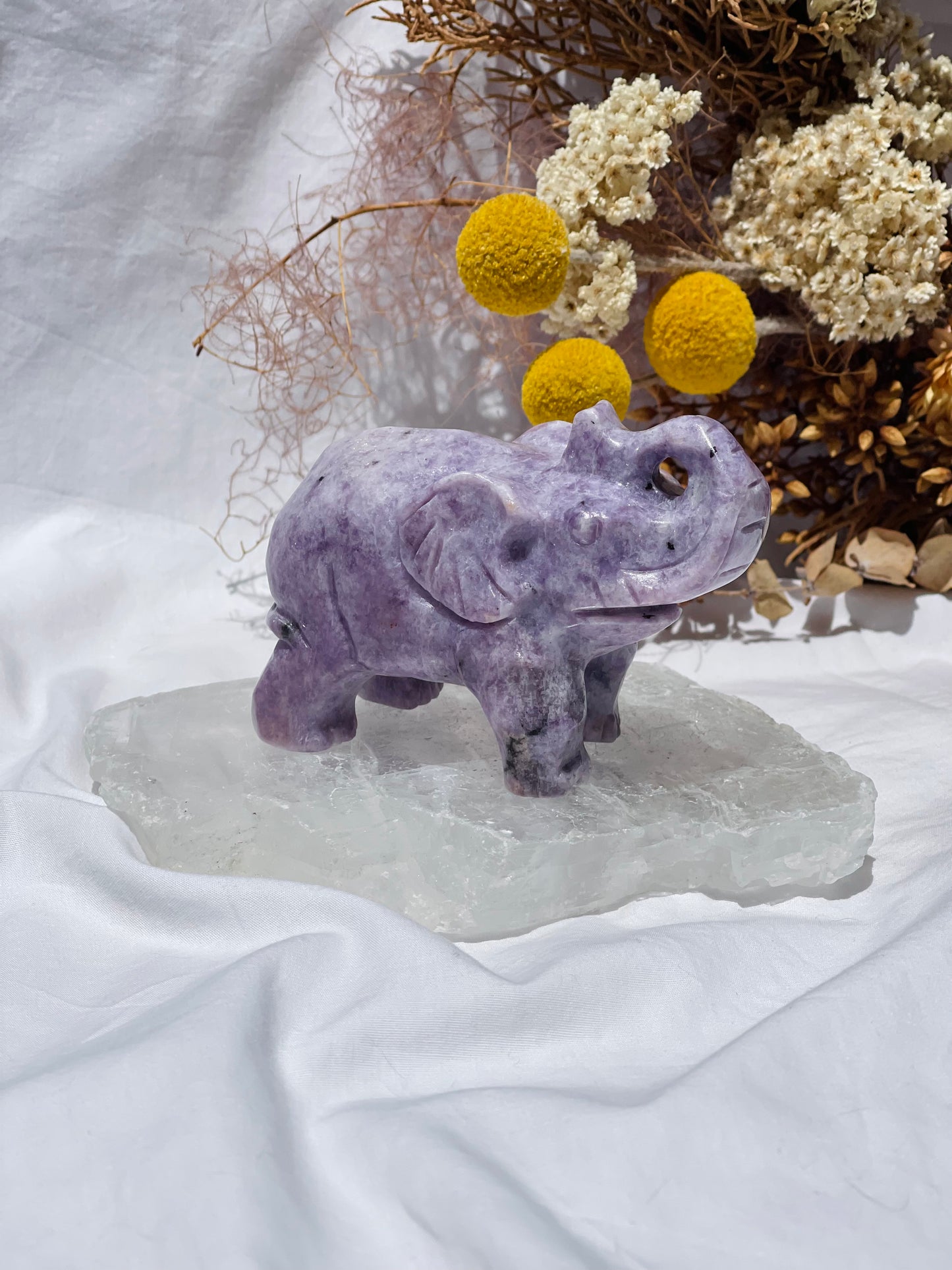 Lepidolite Elephant