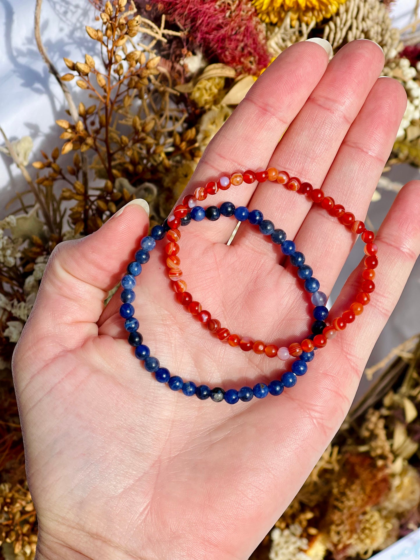Bracelet Set | Sodalite & Carnelian