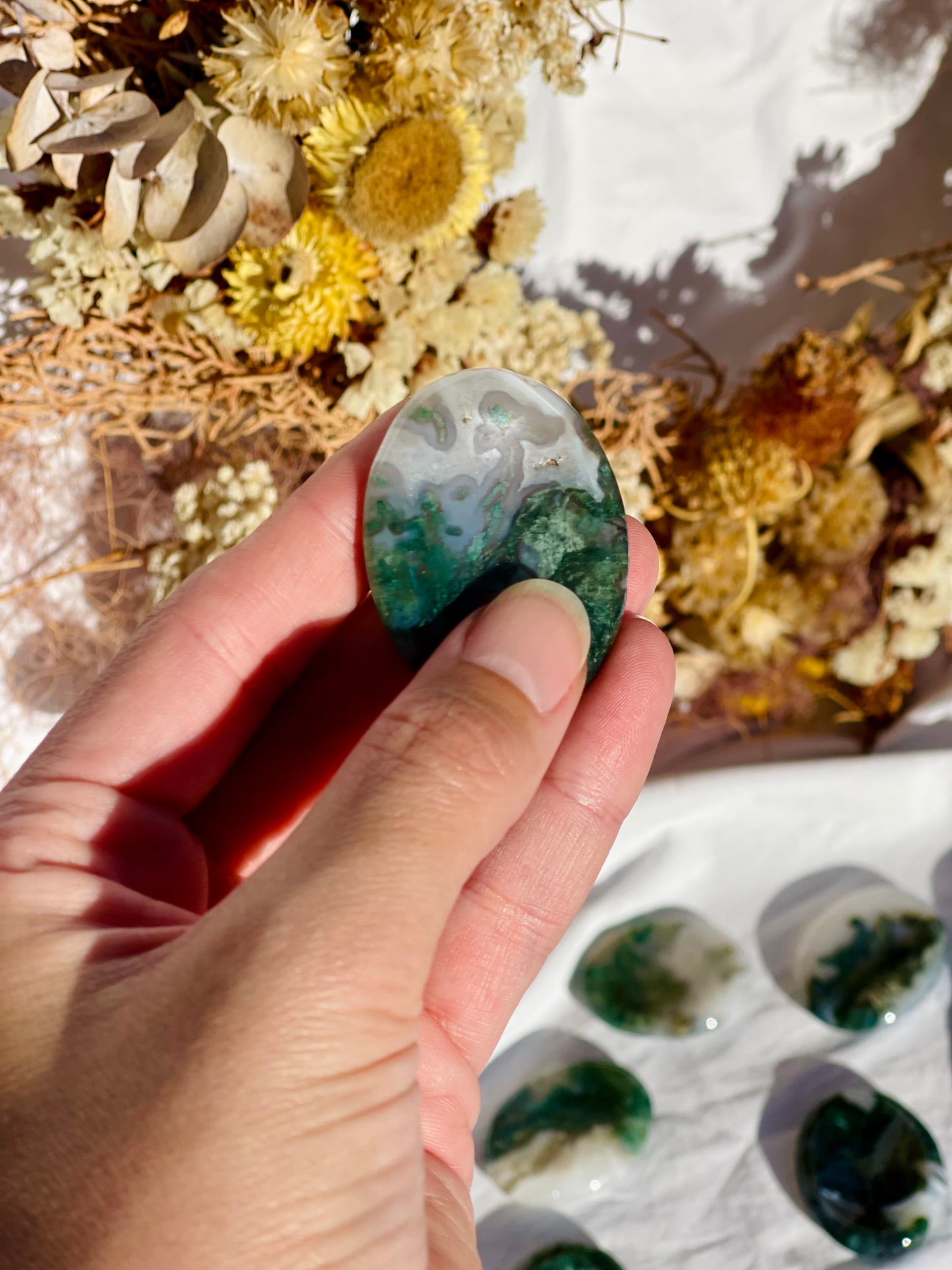 Moss Agate Worrystone