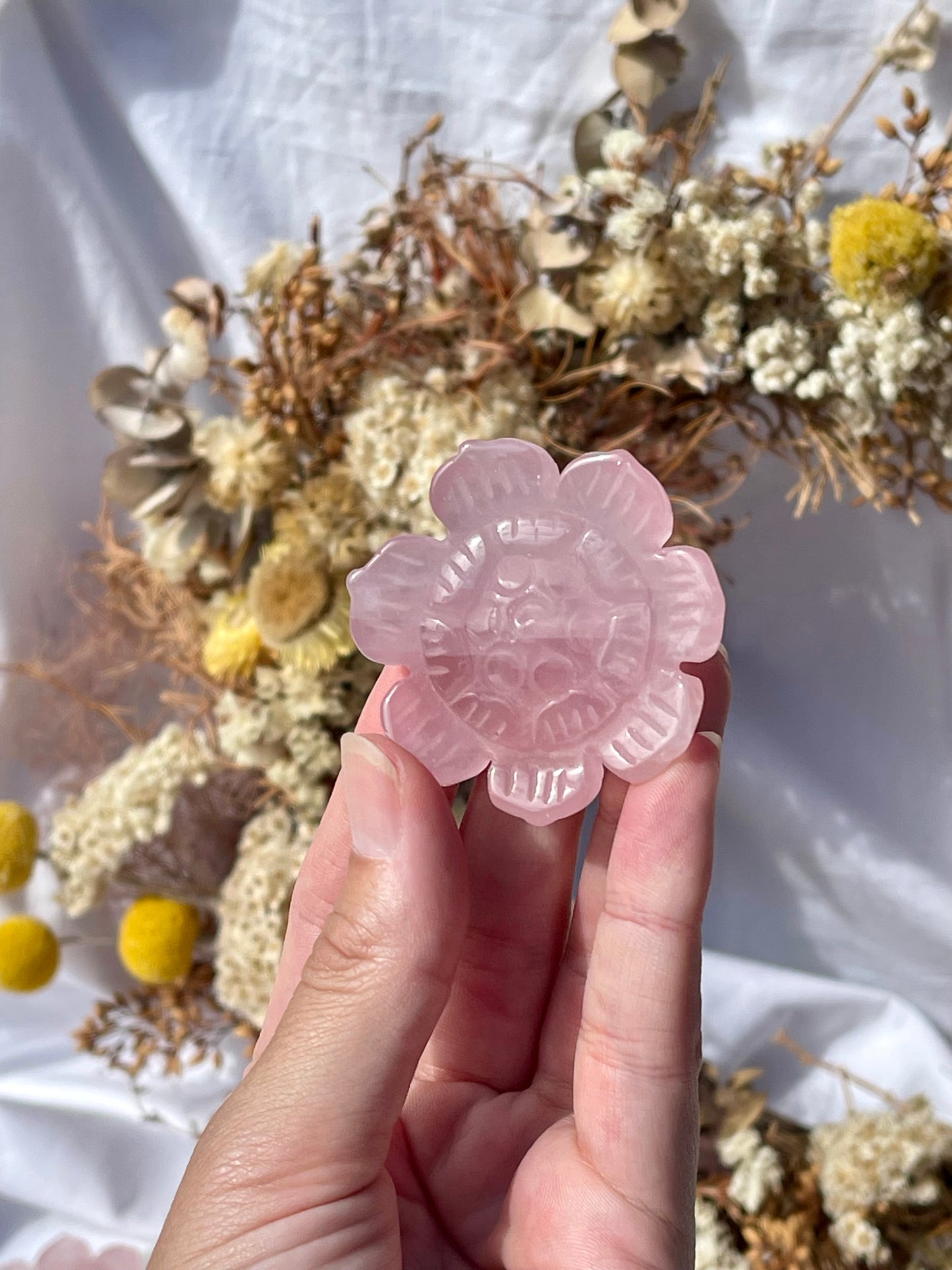 Rose Quartz Lotus