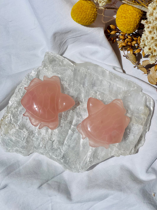 Rose Quartz Turtle