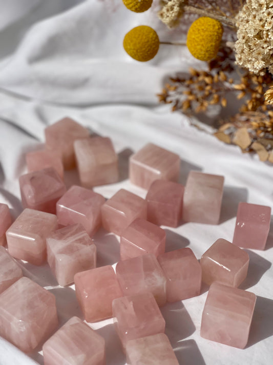 Rose Quartz Cube