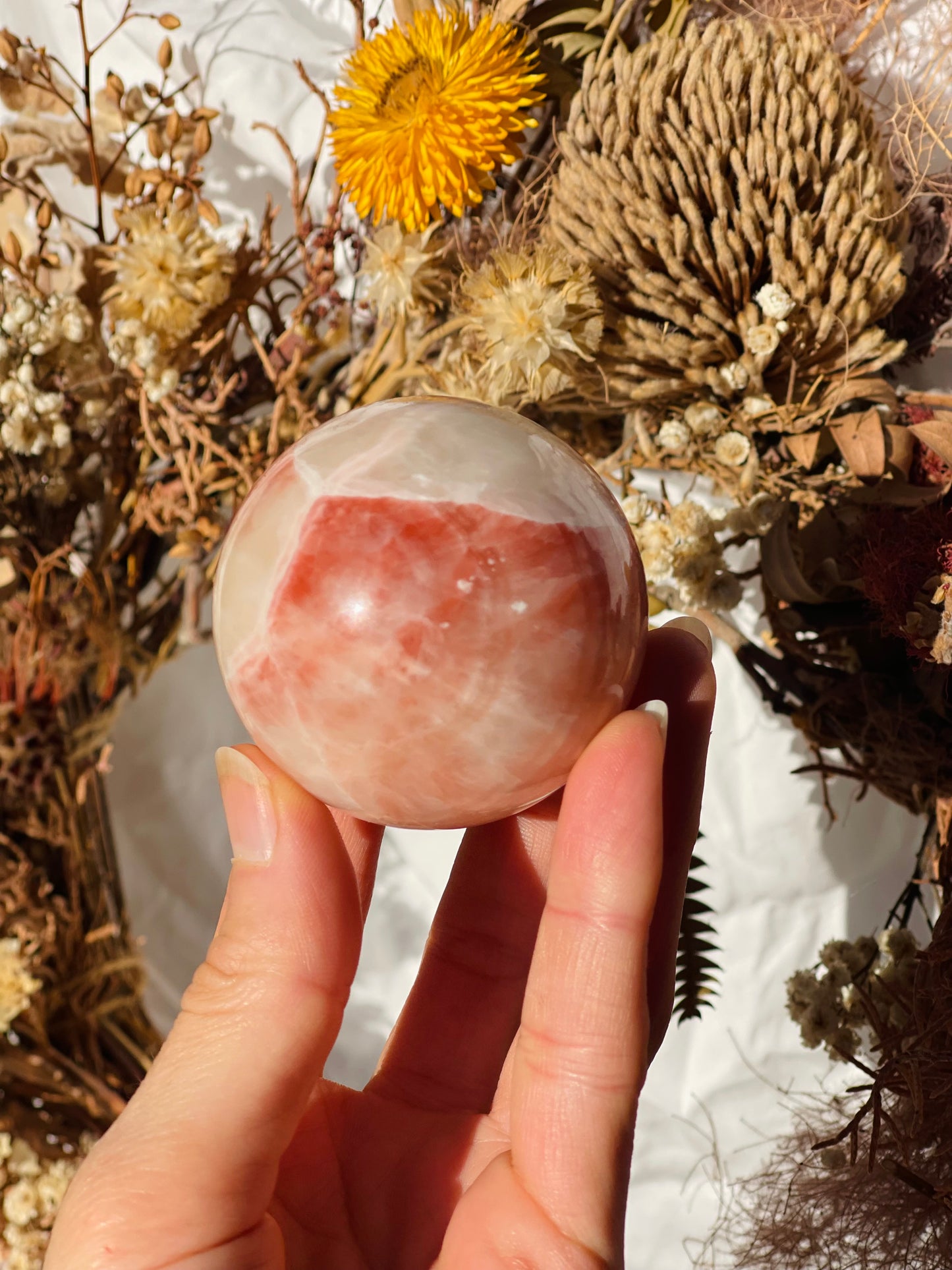 Rainbow Calcite Sphere