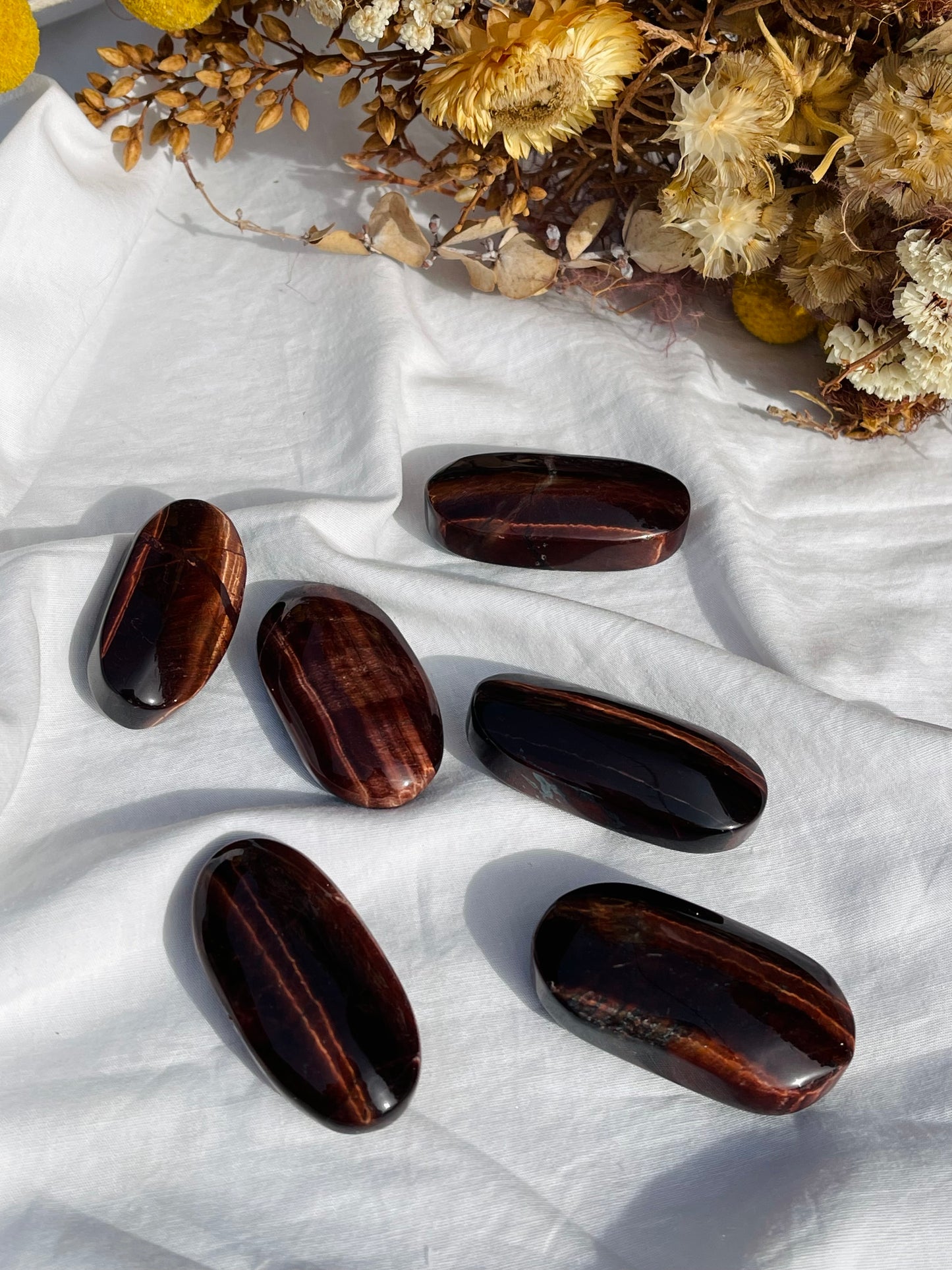Red Tiger Eye Palmstone | Small