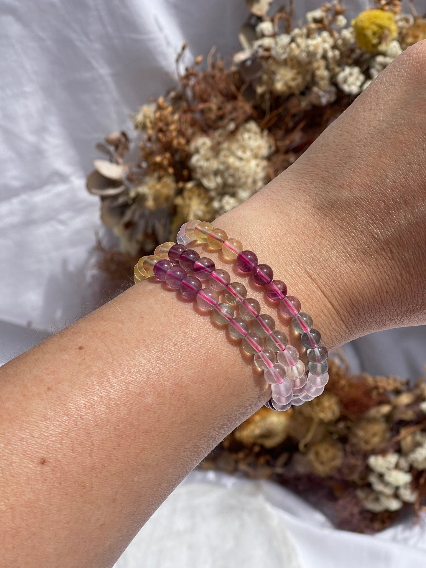 Fluorite Wrap Bracelet