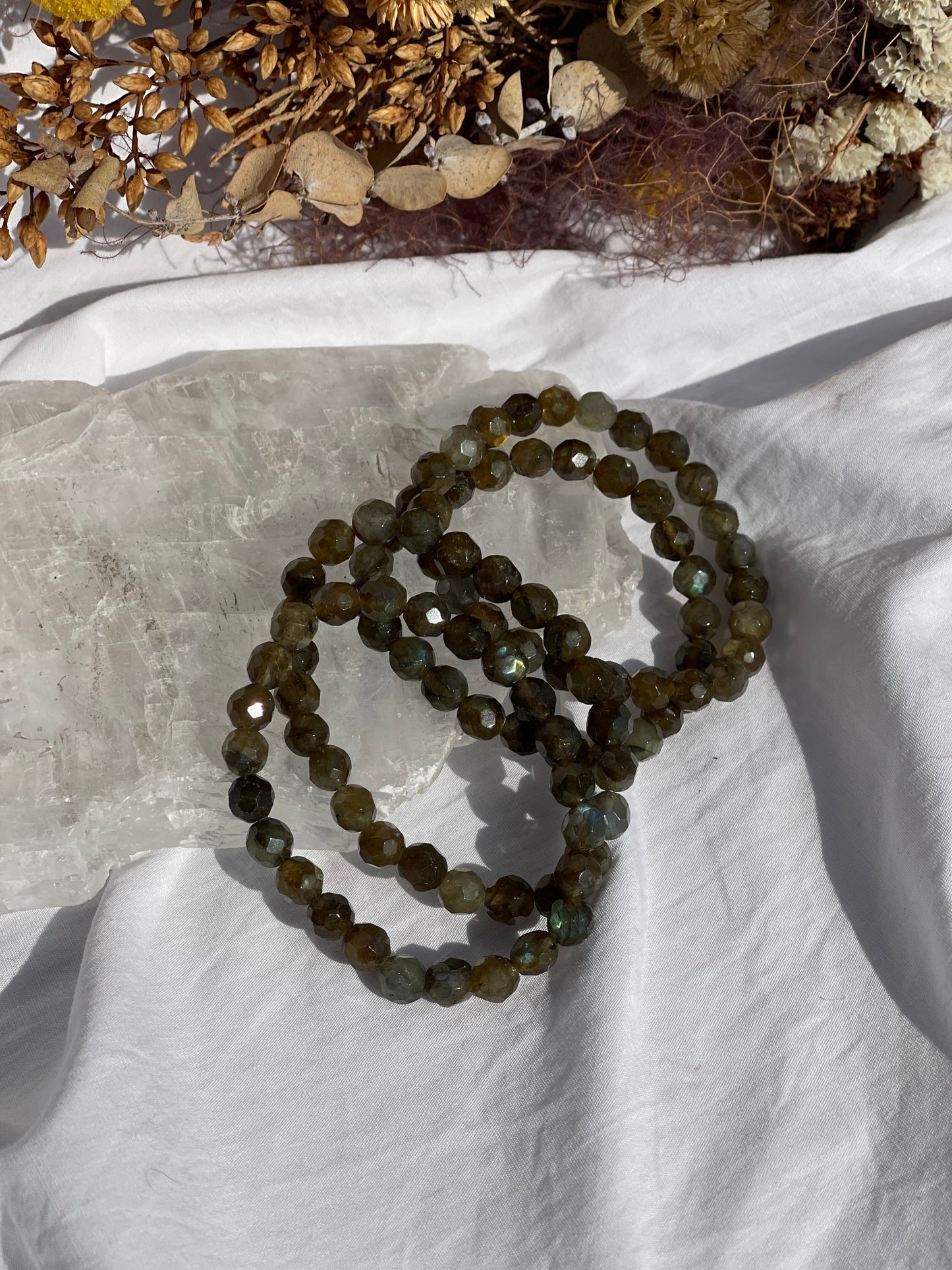 Labradorite Faceted Bracelet