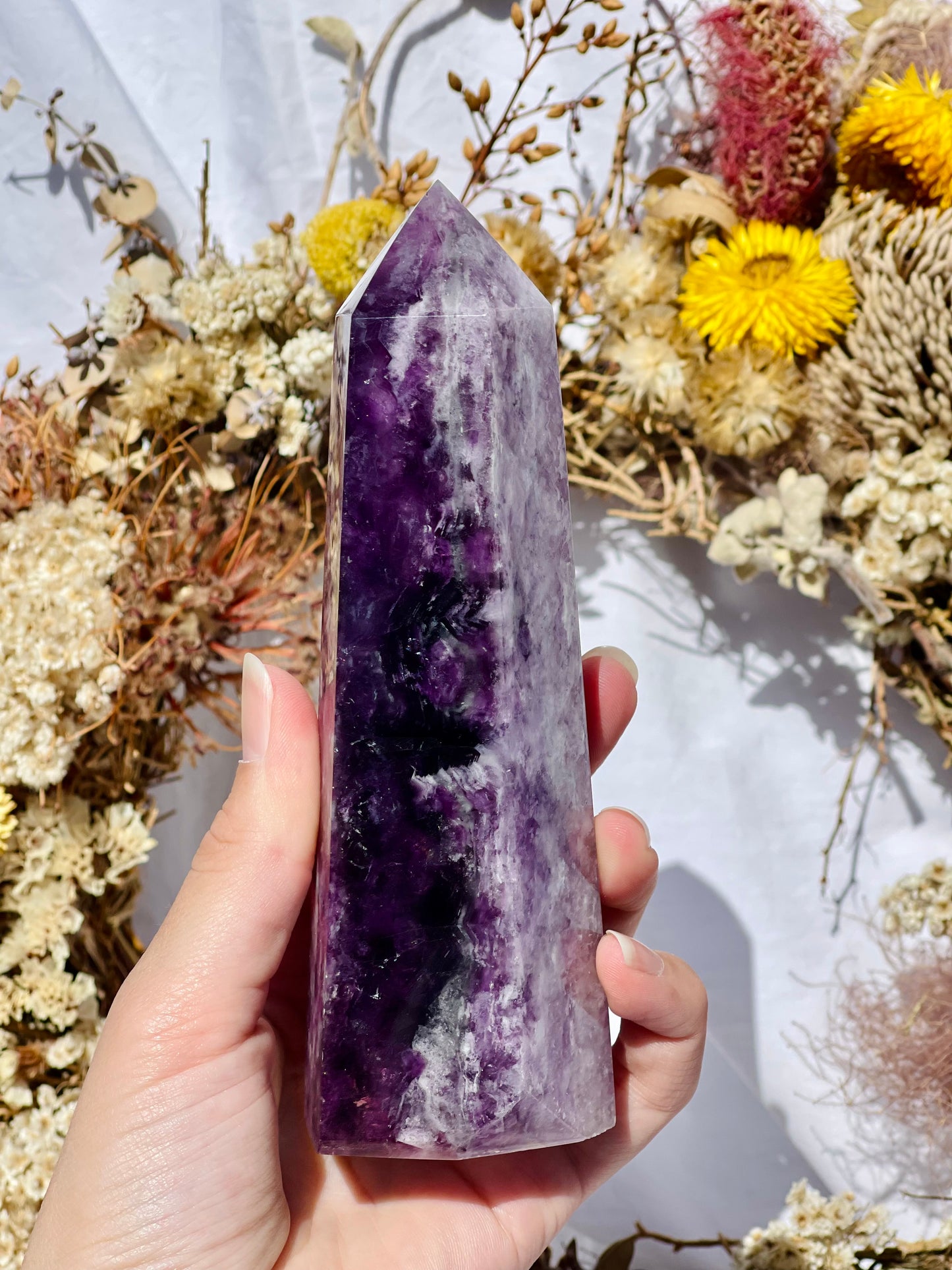 Purple Fluorite Point