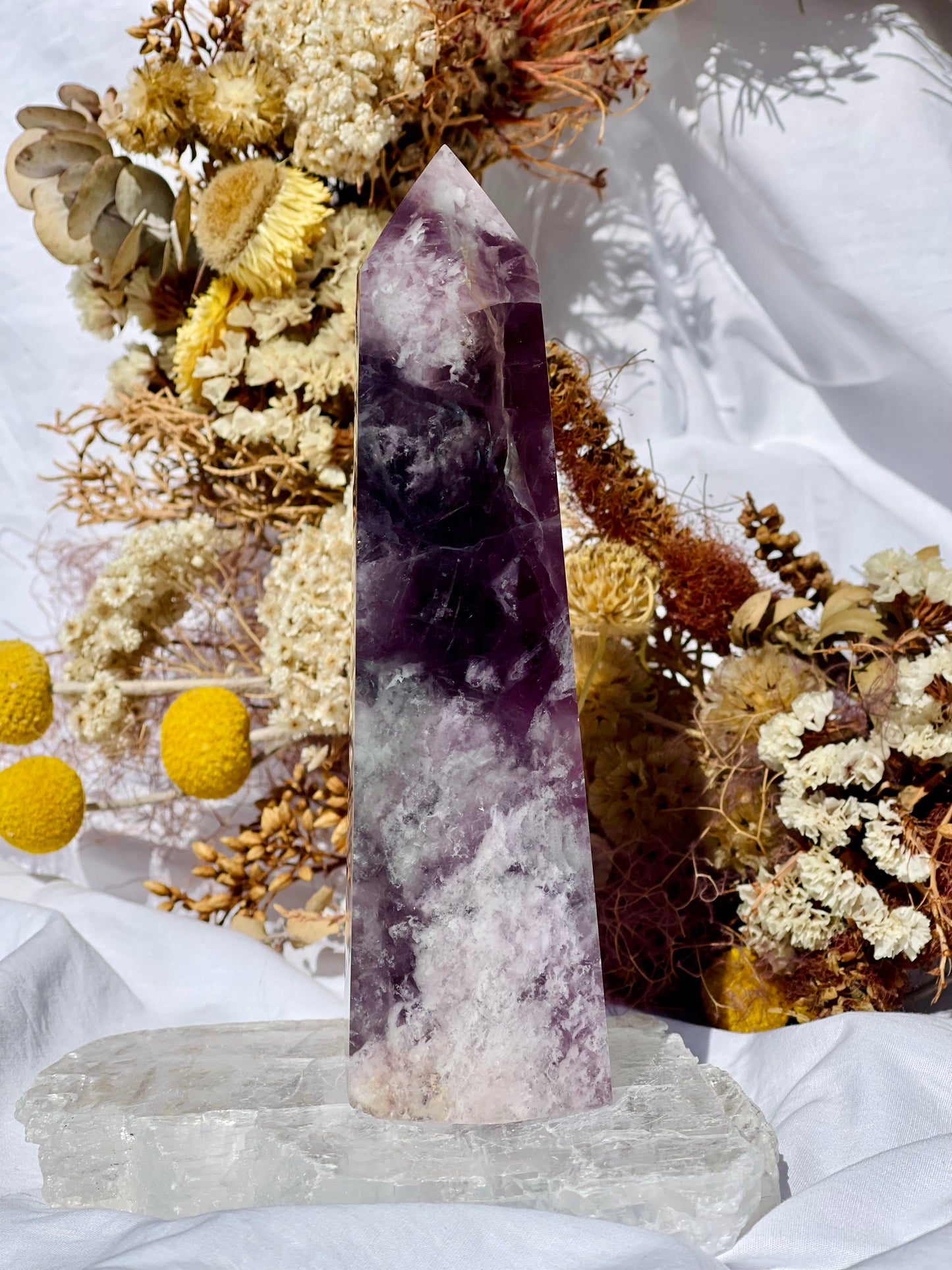Purple | Green Fluorite Point