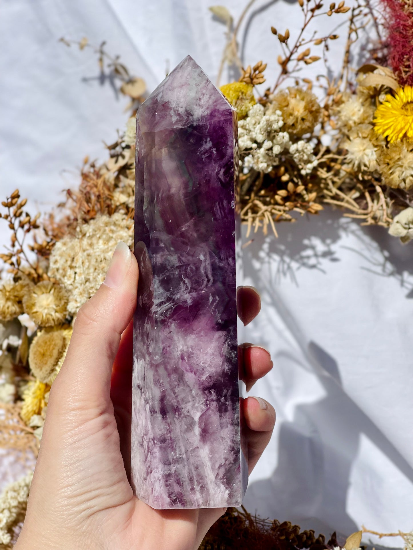 Purple | Green Fluorite Point
