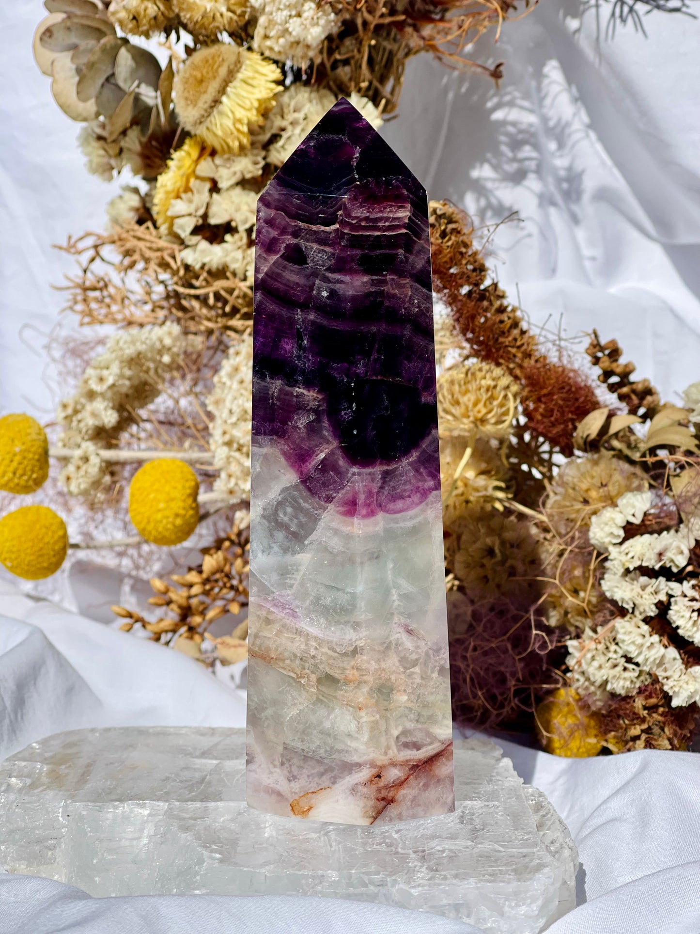 Purple Fluorite Point
