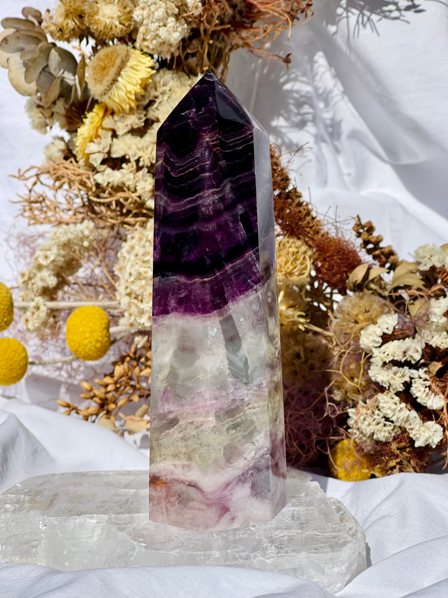 Purple Fluorite Point