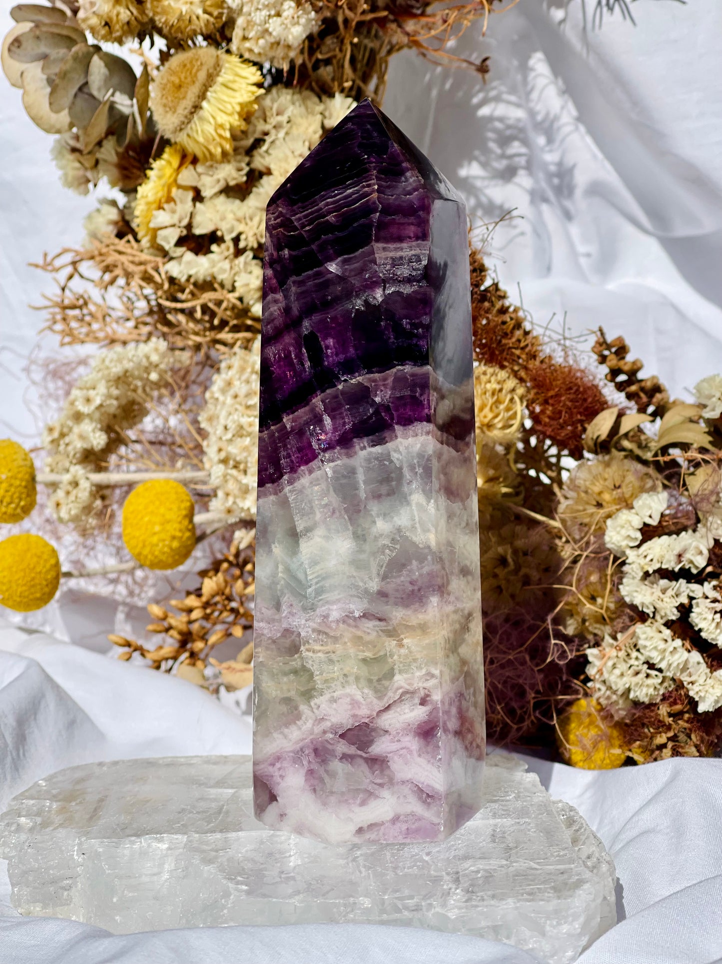 Purple Fluorite Point