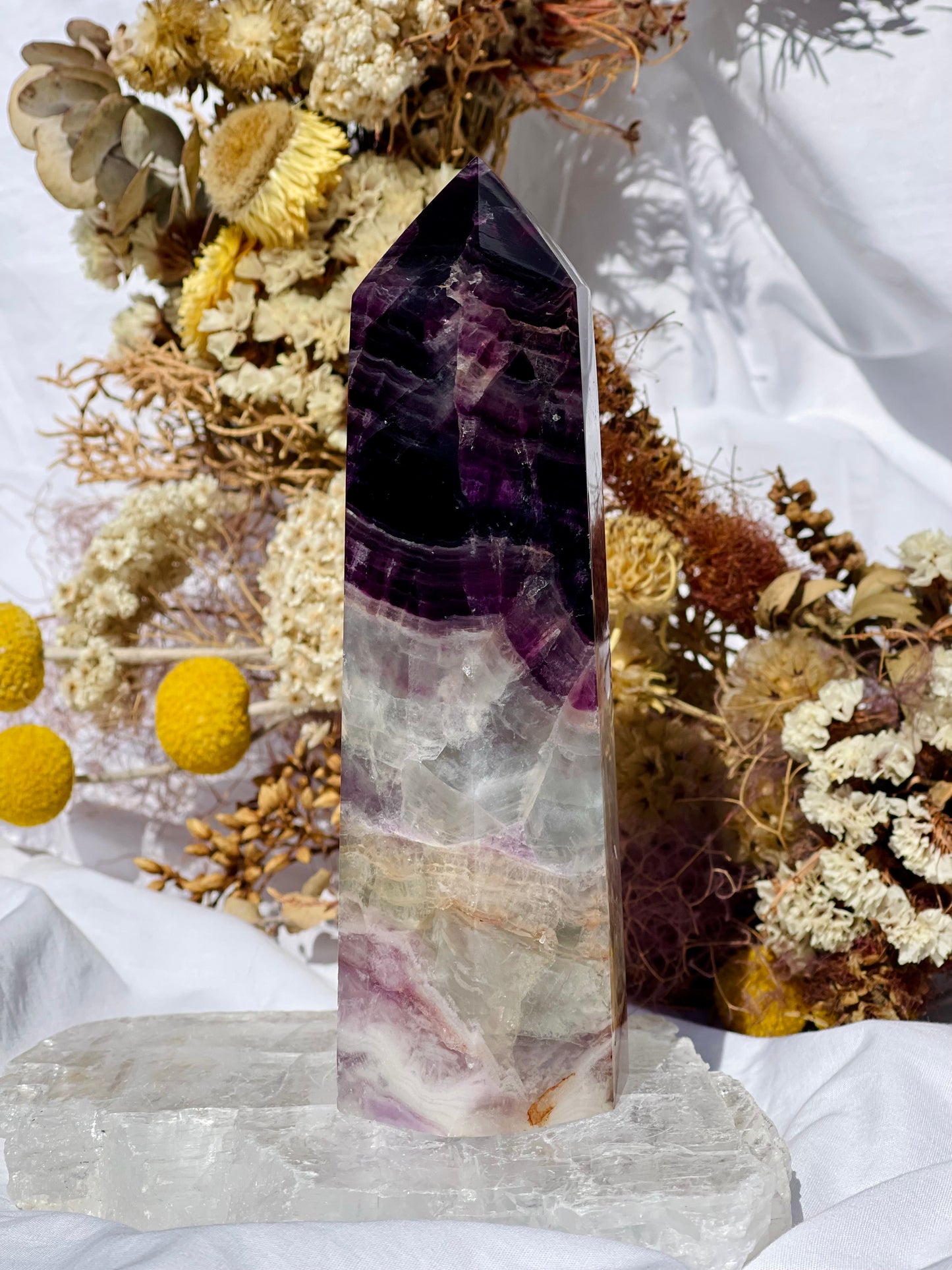 Purple Fluorite Point