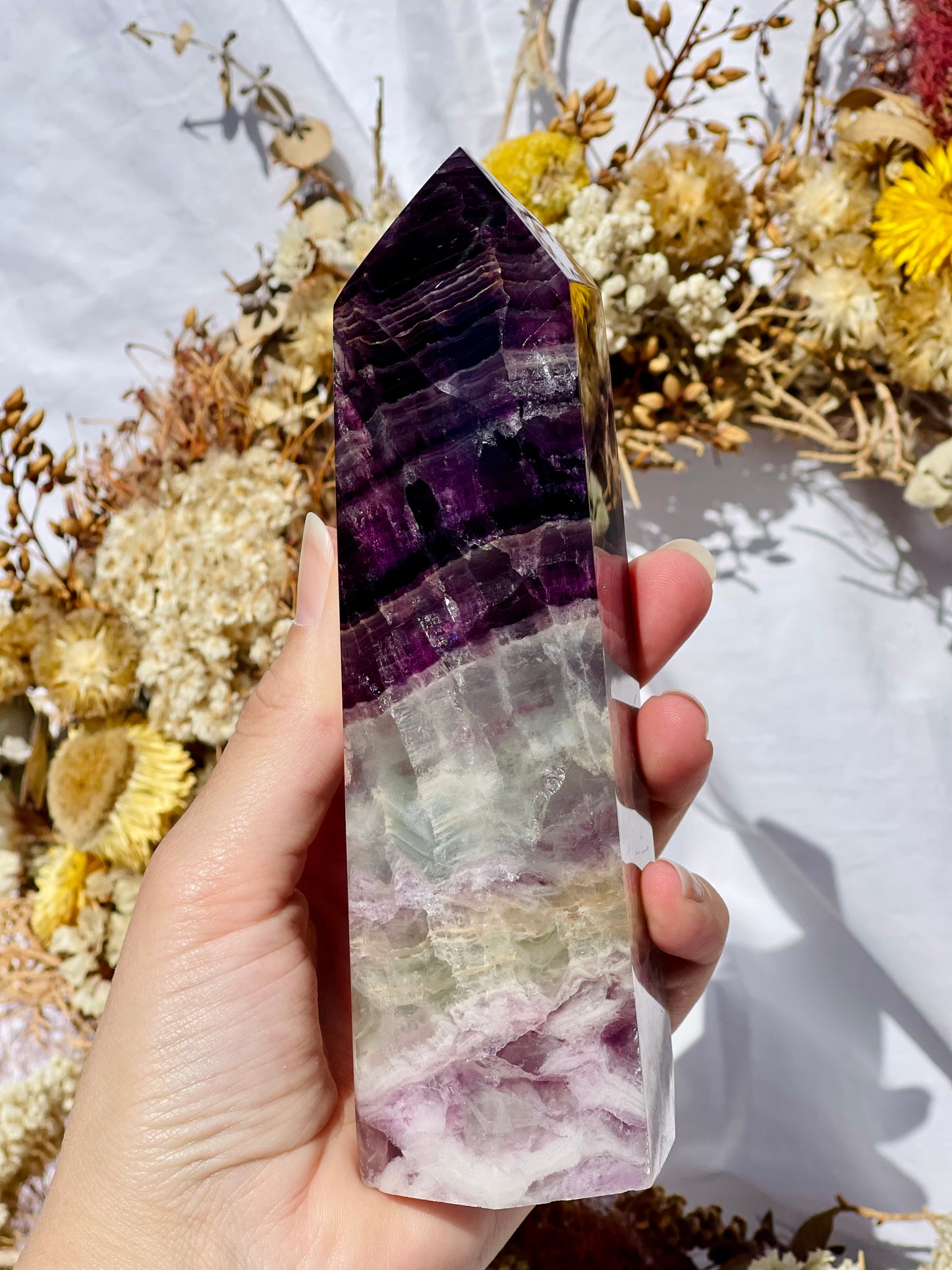 Purple Fluorite Point