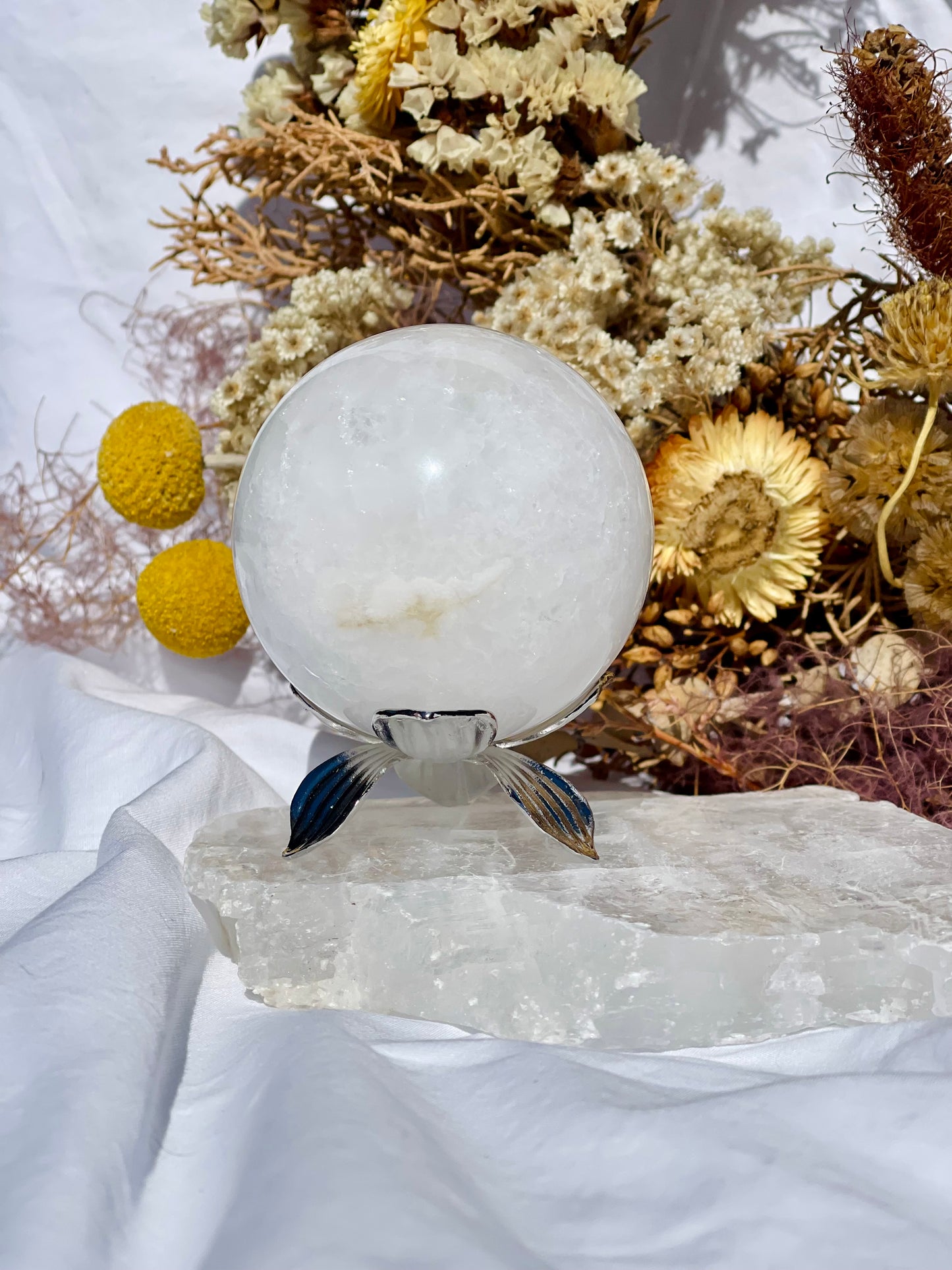 Druzy Quartz Sphere