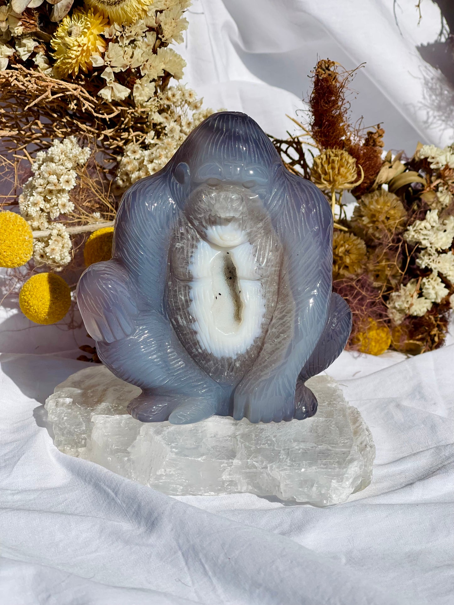 Druzy Agate Gorilla
