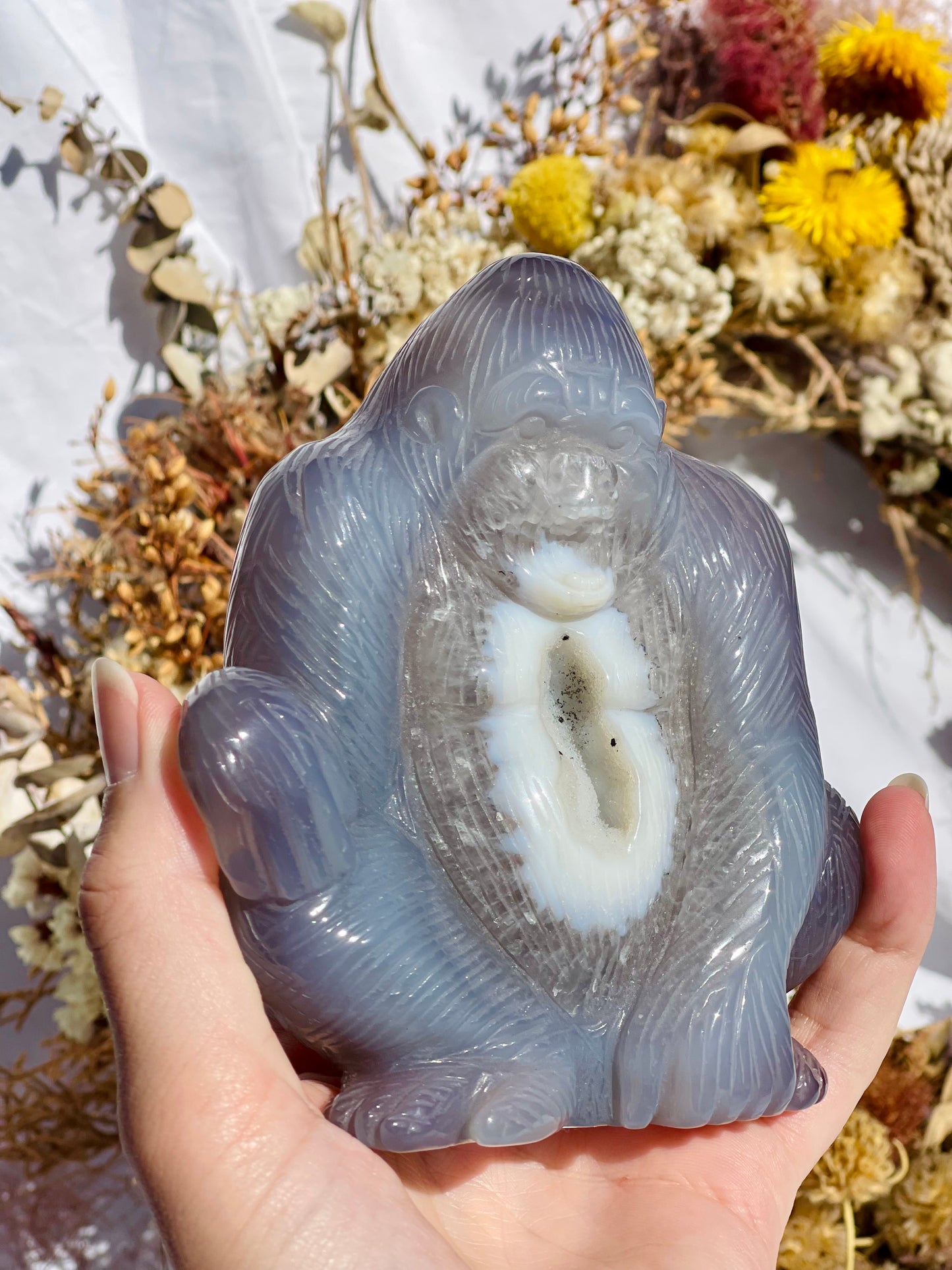 Druzy Agate Gorilla