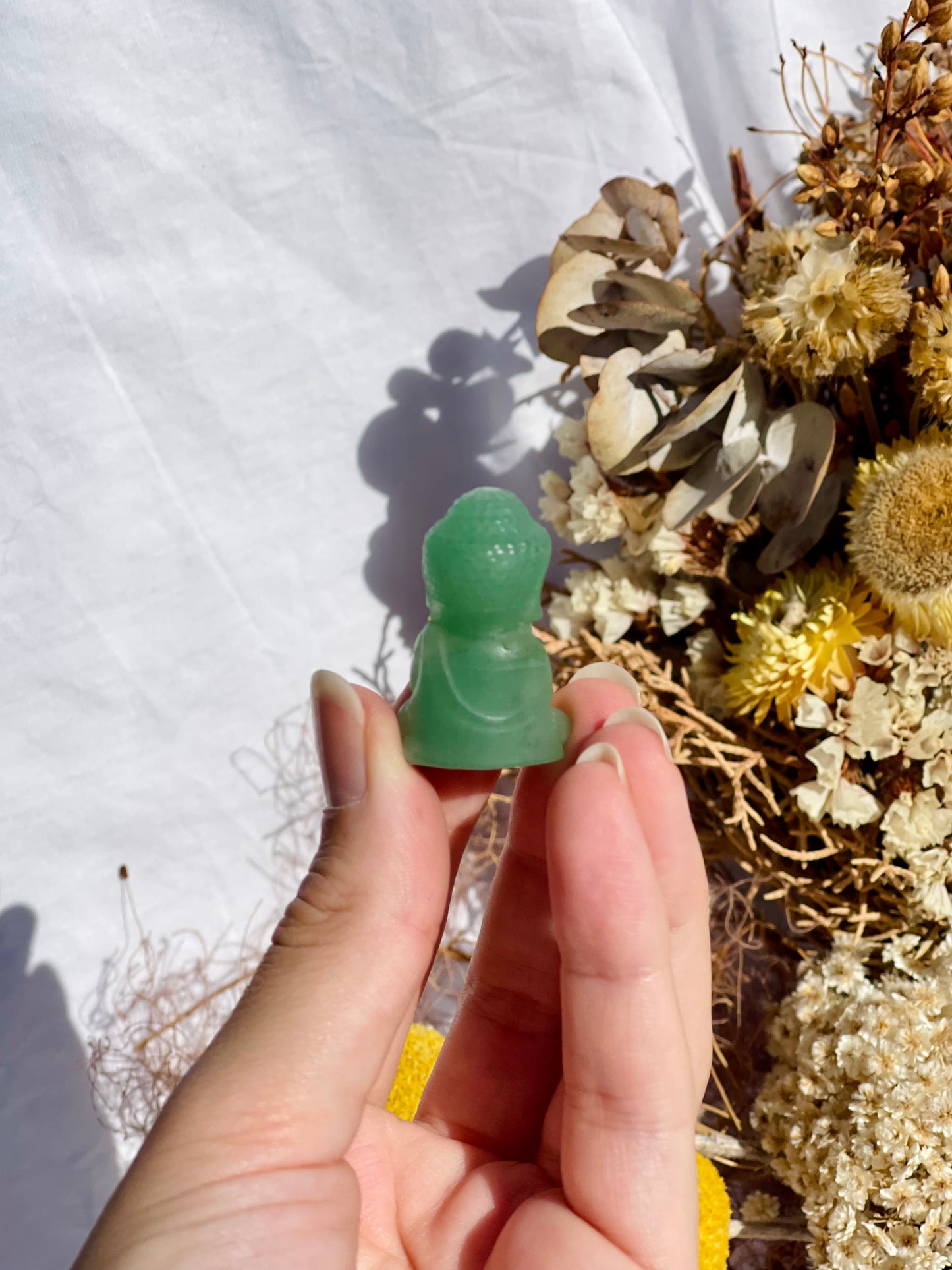 Green Aventurine Mini Buddha