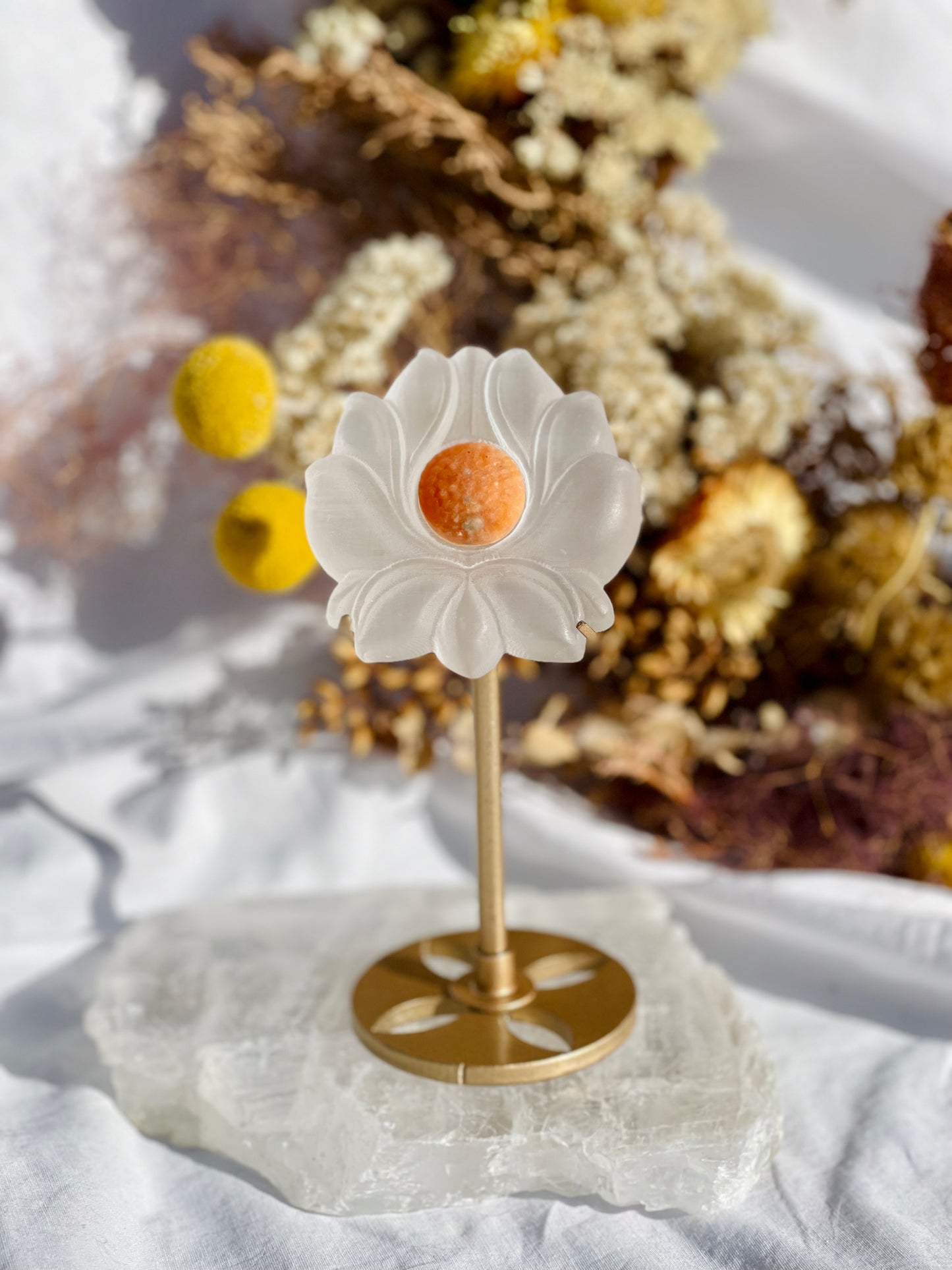 Selenite Lotus