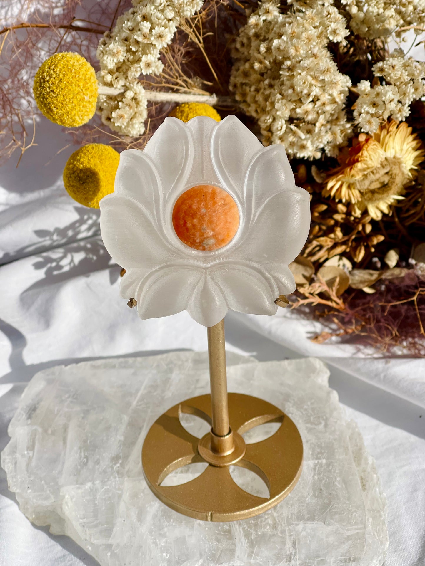 Selenite Lotus