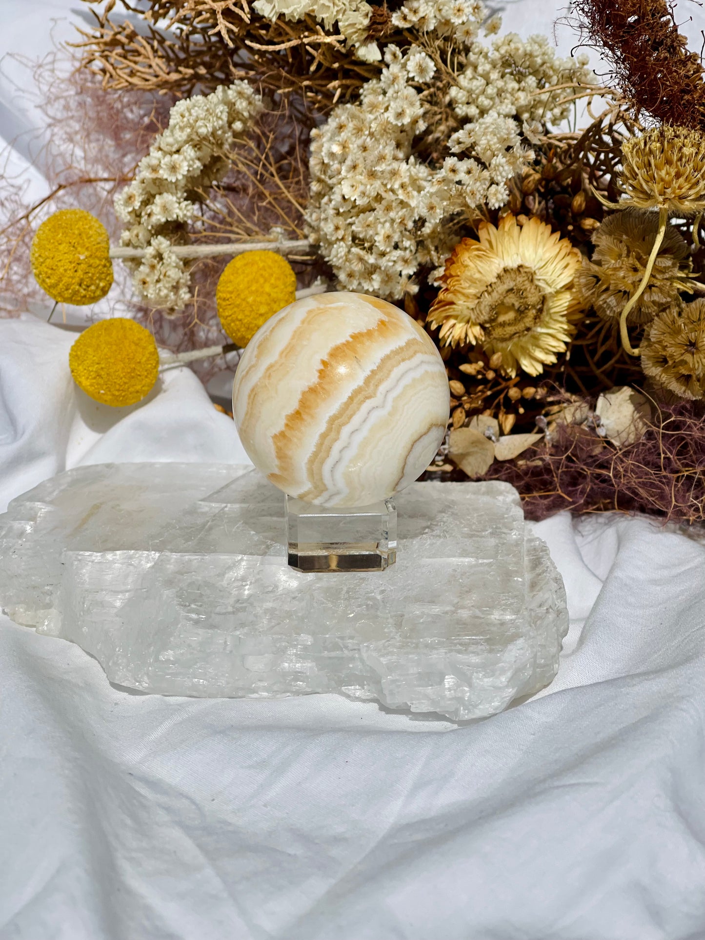 Yellow Calcite Sphere