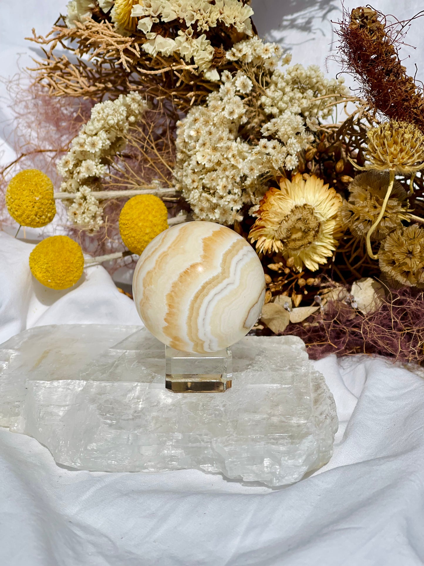 Yellow Calcite Sphere