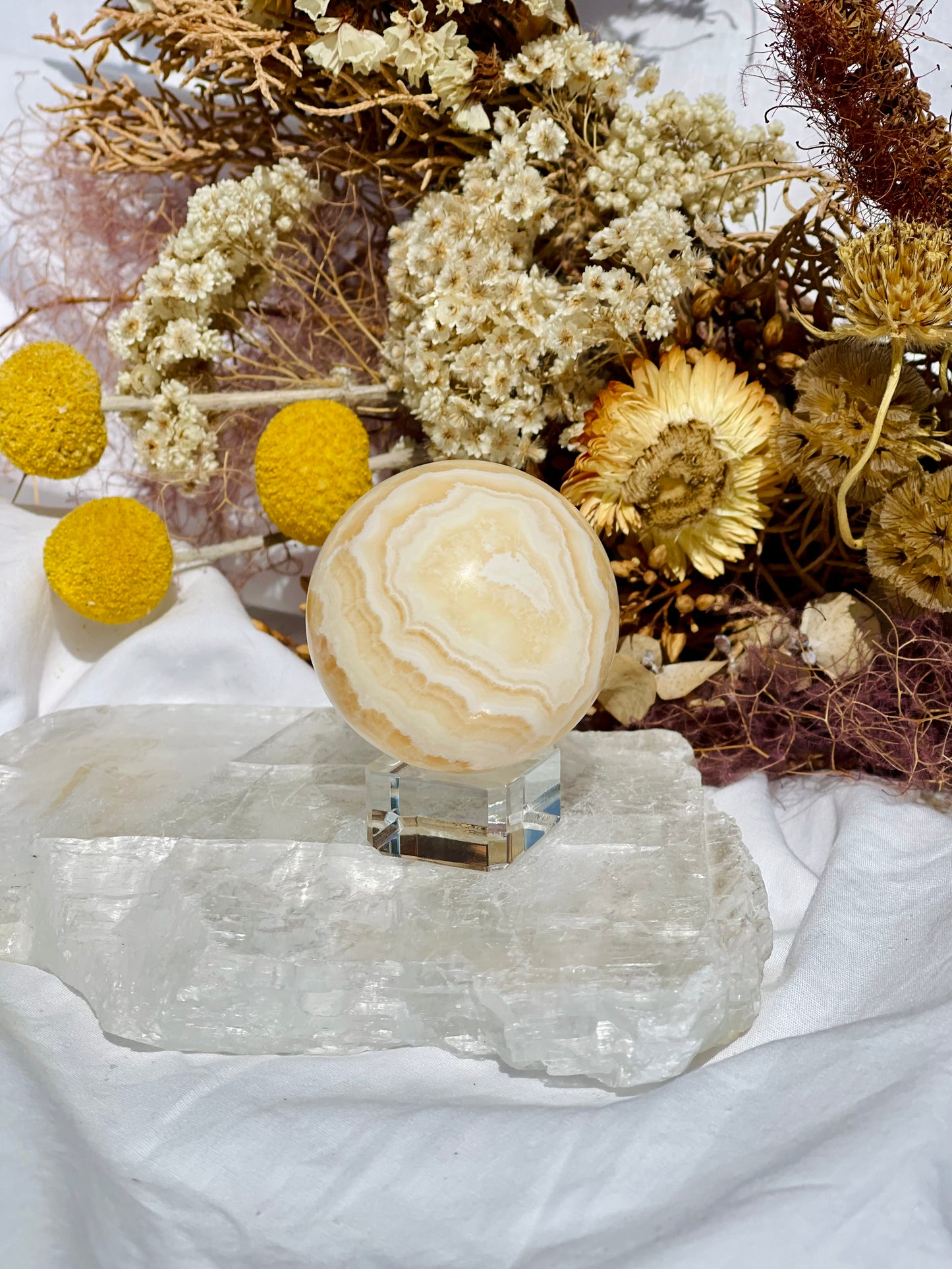 Yellow Calcite Sphere