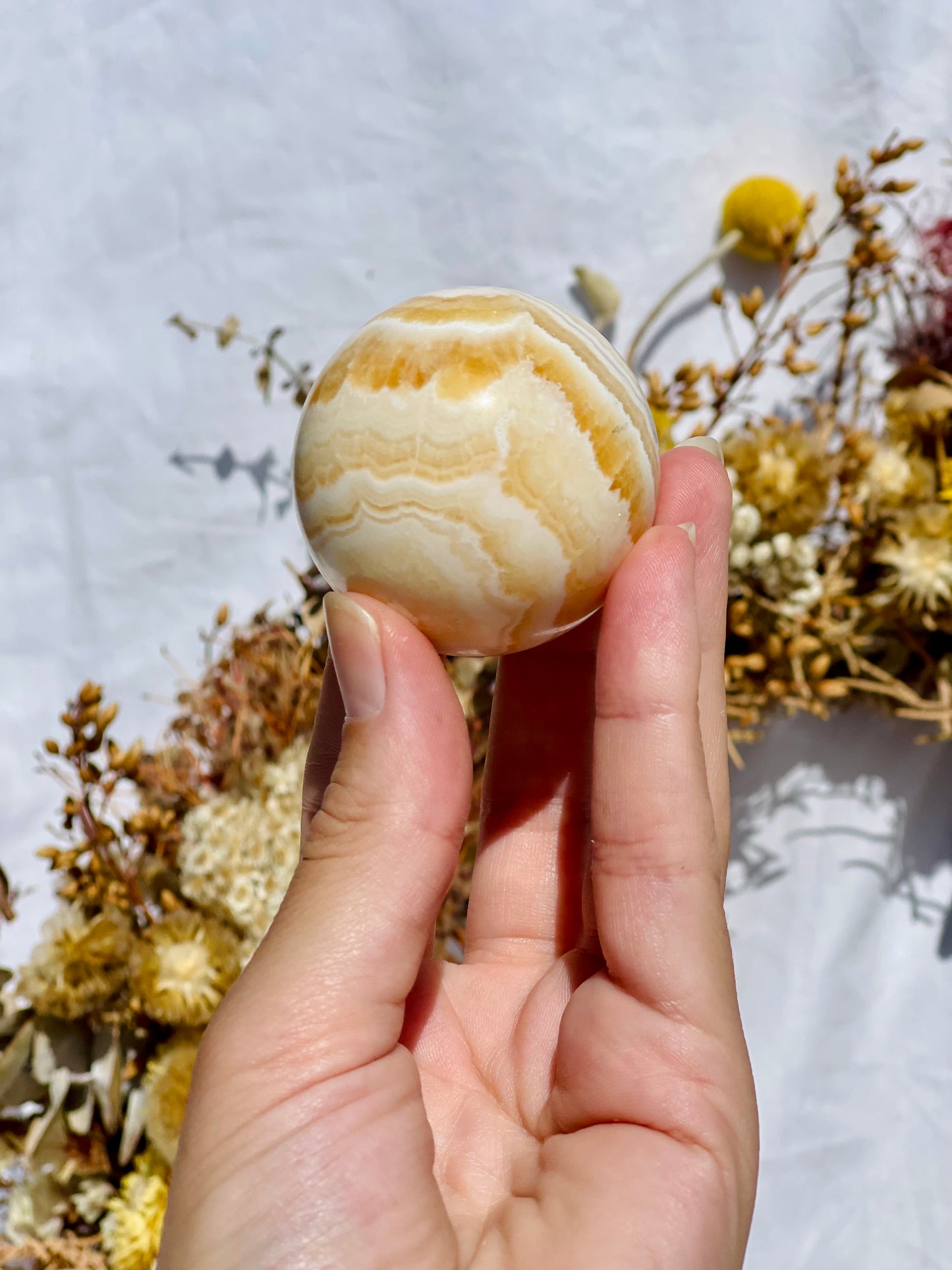 Yellow Calcite Sphere