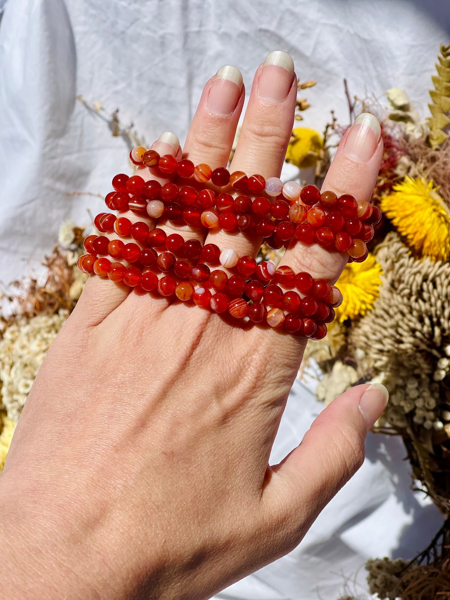Carnelian Bracelet | 6mm