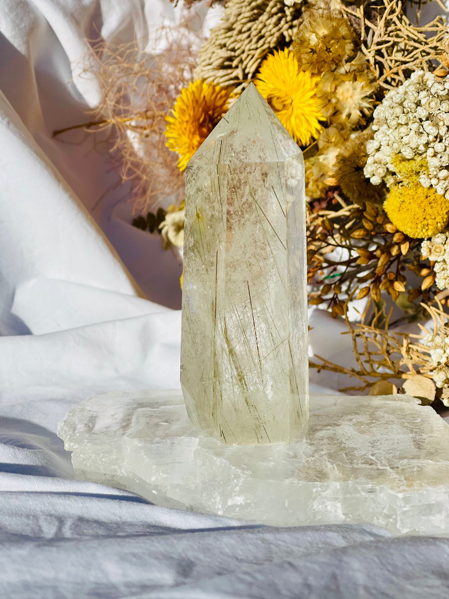 Rutile Quartz Point B