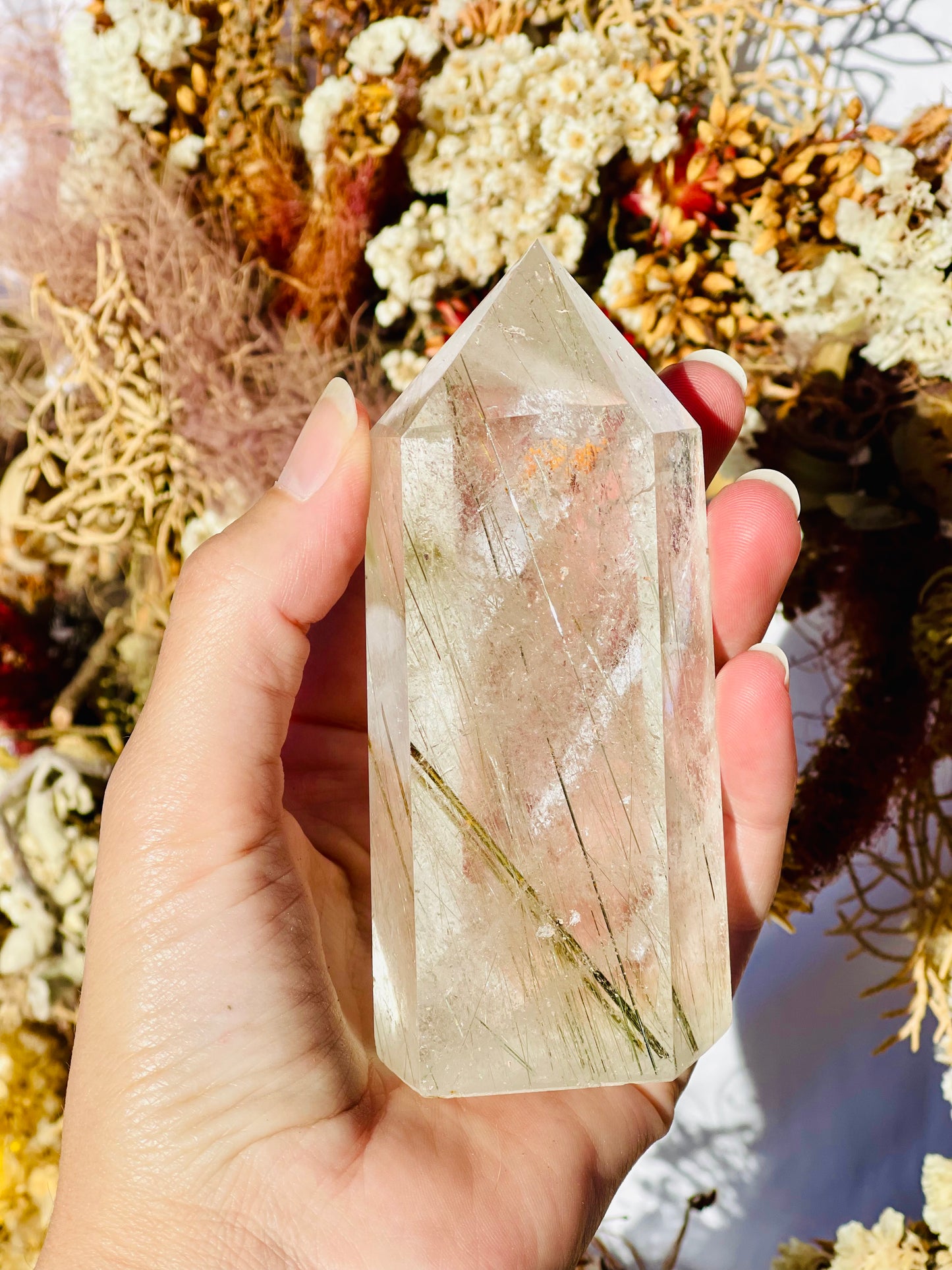Rutile Quartz Point B