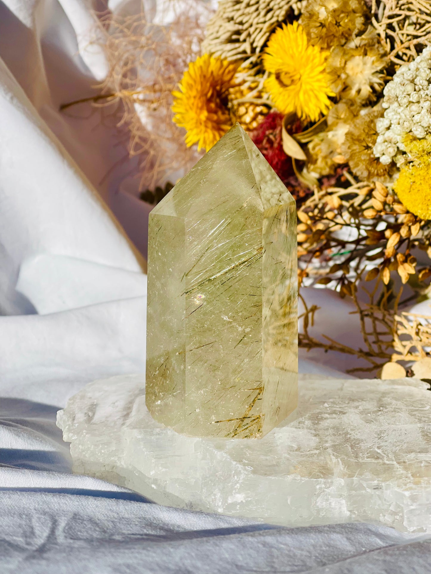 Rutile Quartz Point A