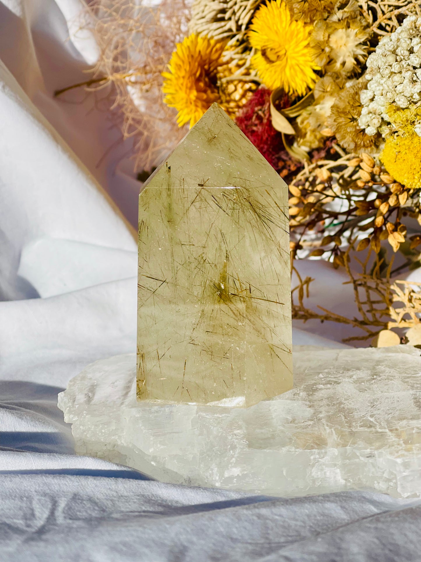 Rutile Quartz Point A