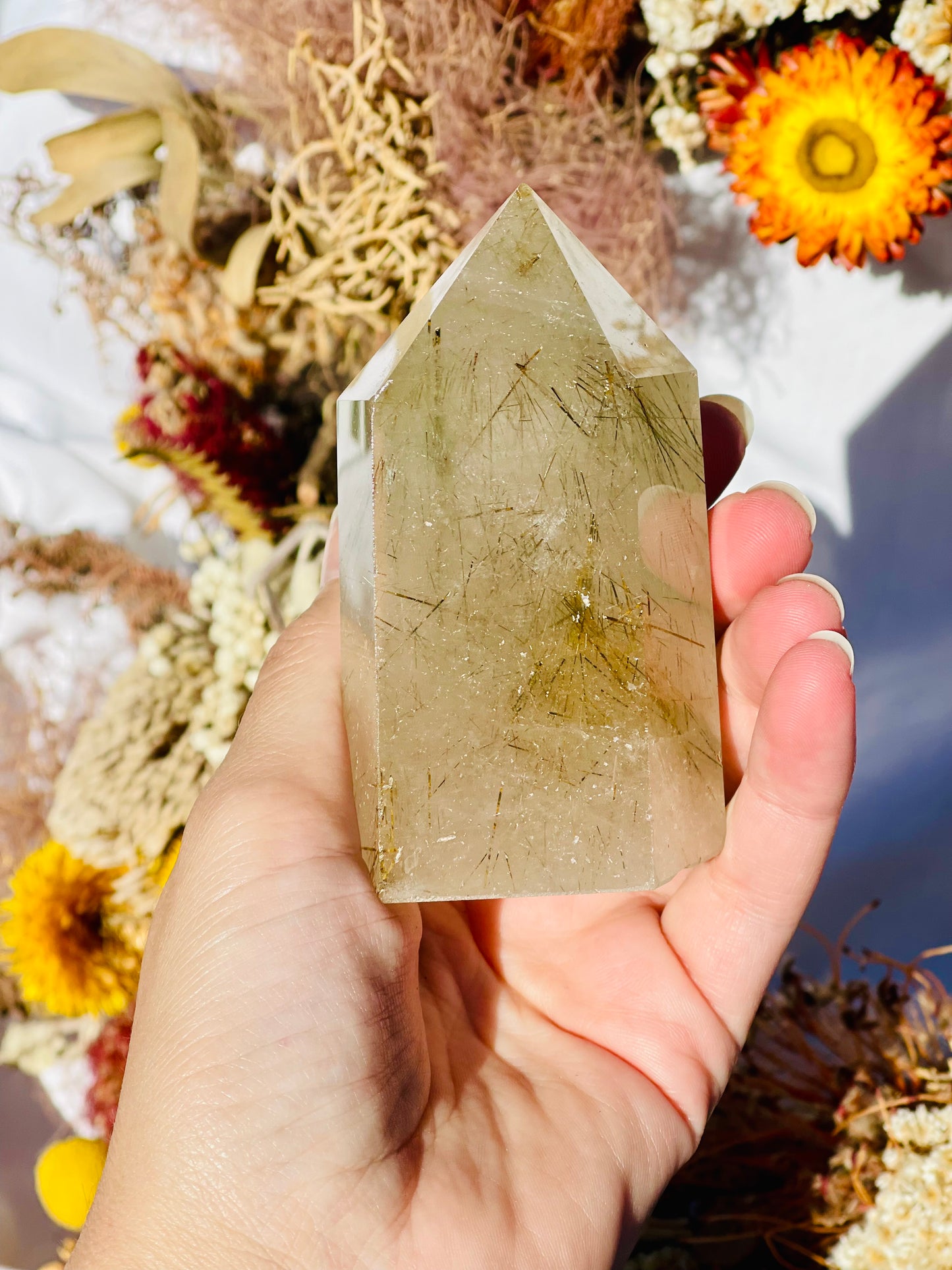 Rutile Quartz Point A