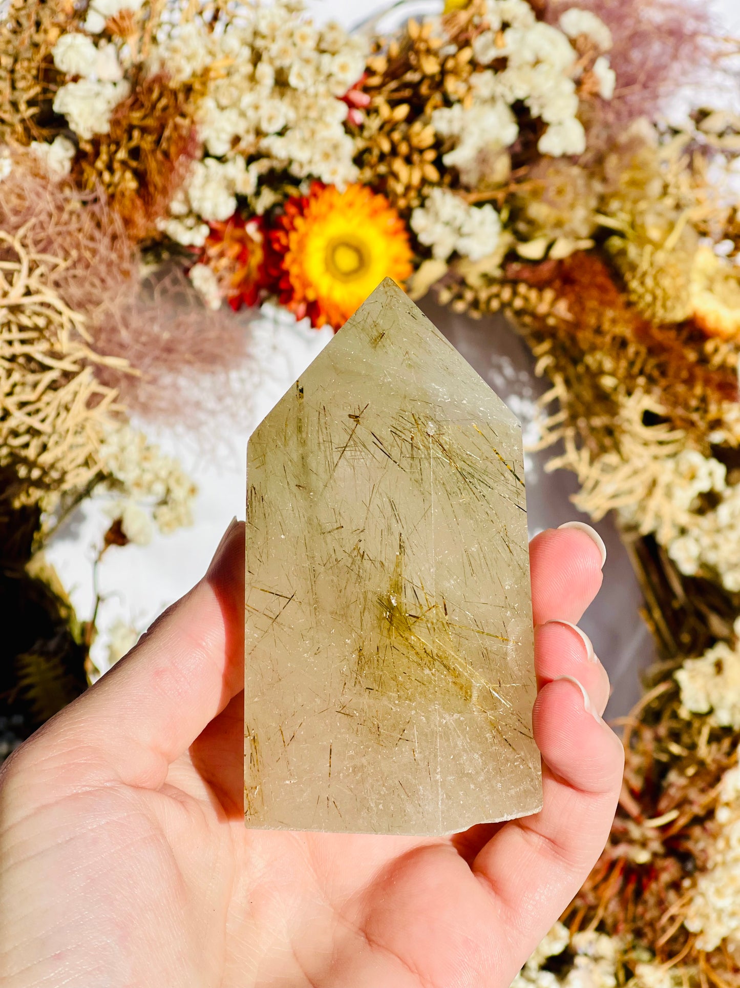 Rutile Quartz Point A