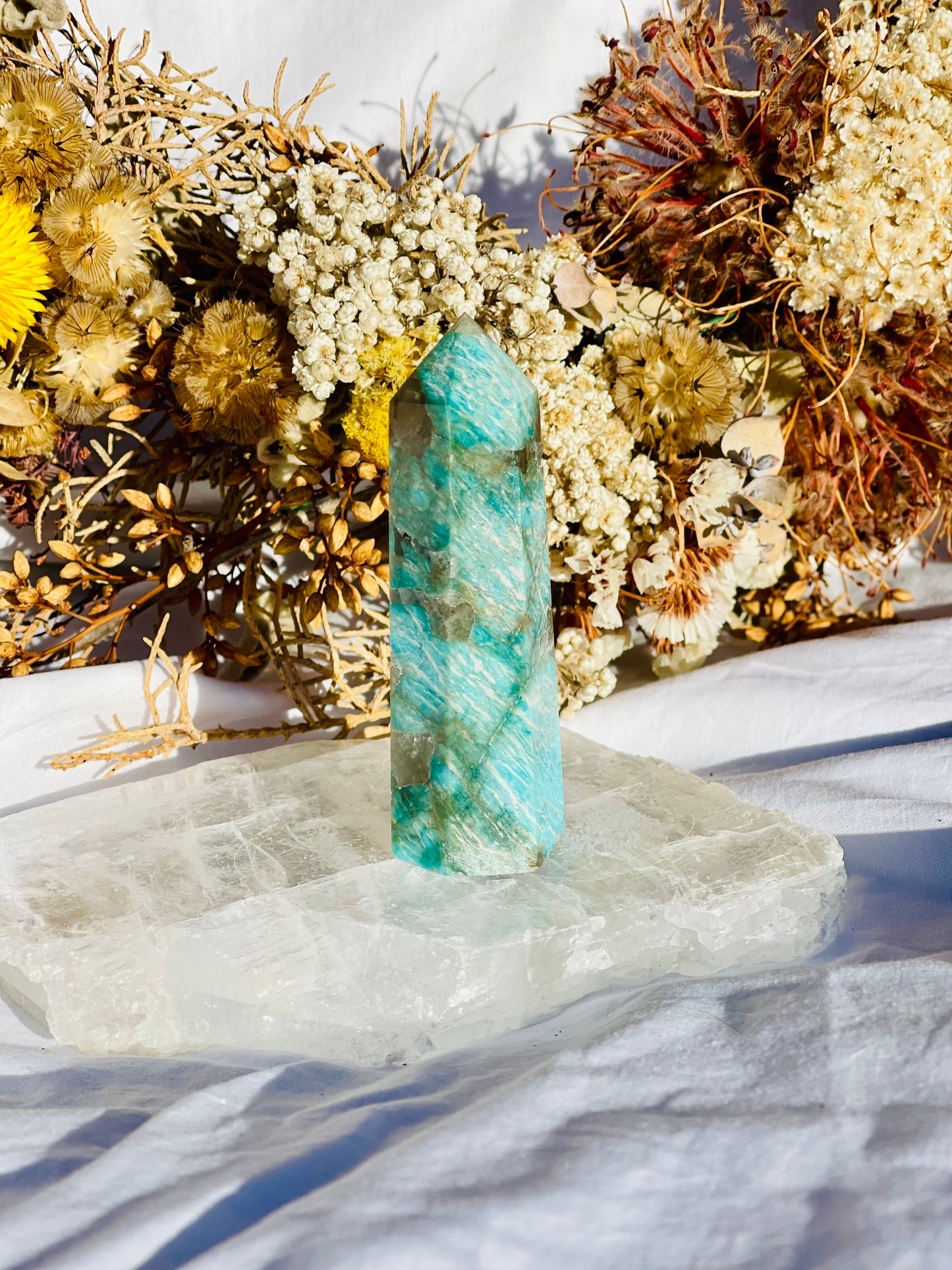Amazonite | Smokey Quartz Point A
